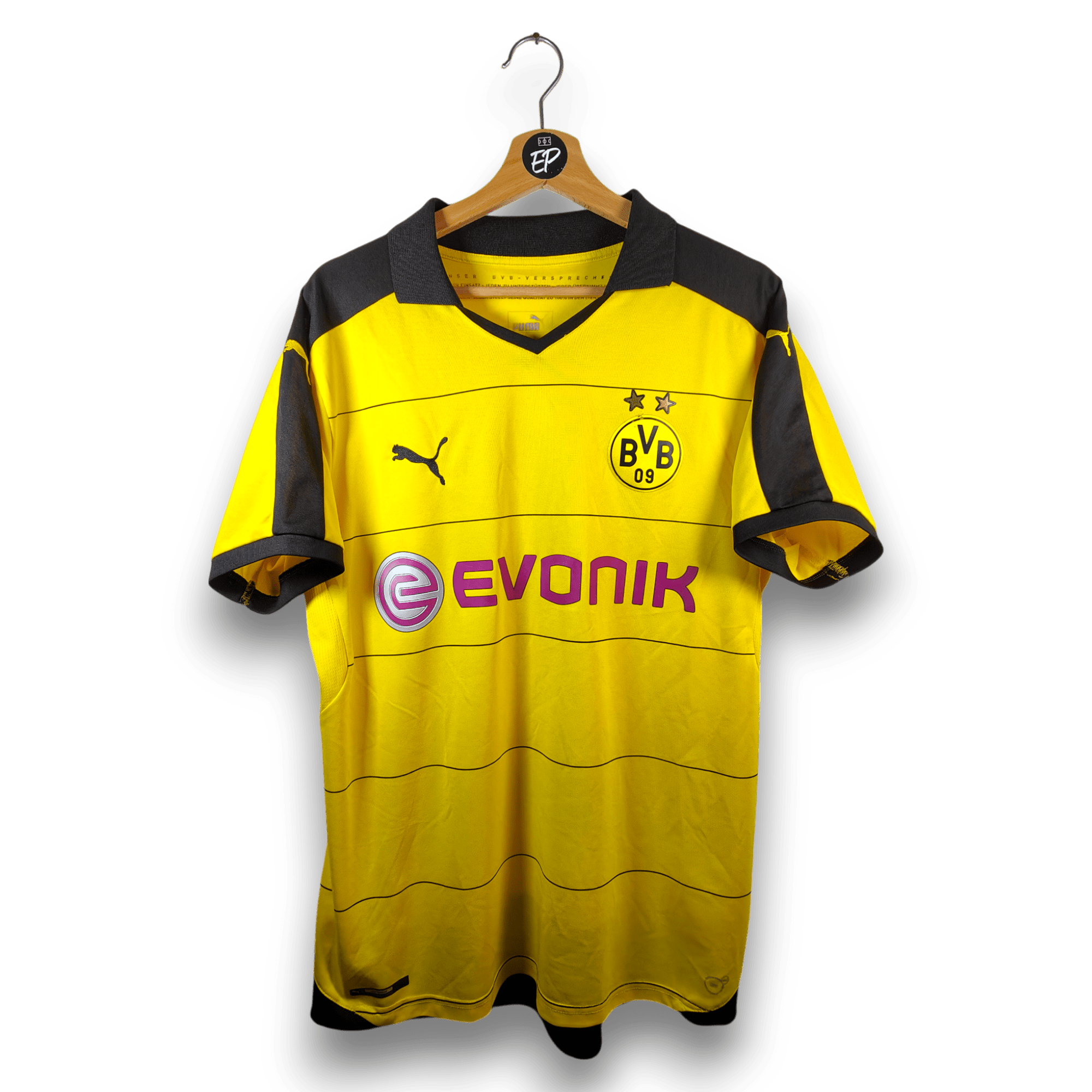 2015 - 16 Dortmund Home Shirt Aubameyang 17 (L) - Eternal Pitch