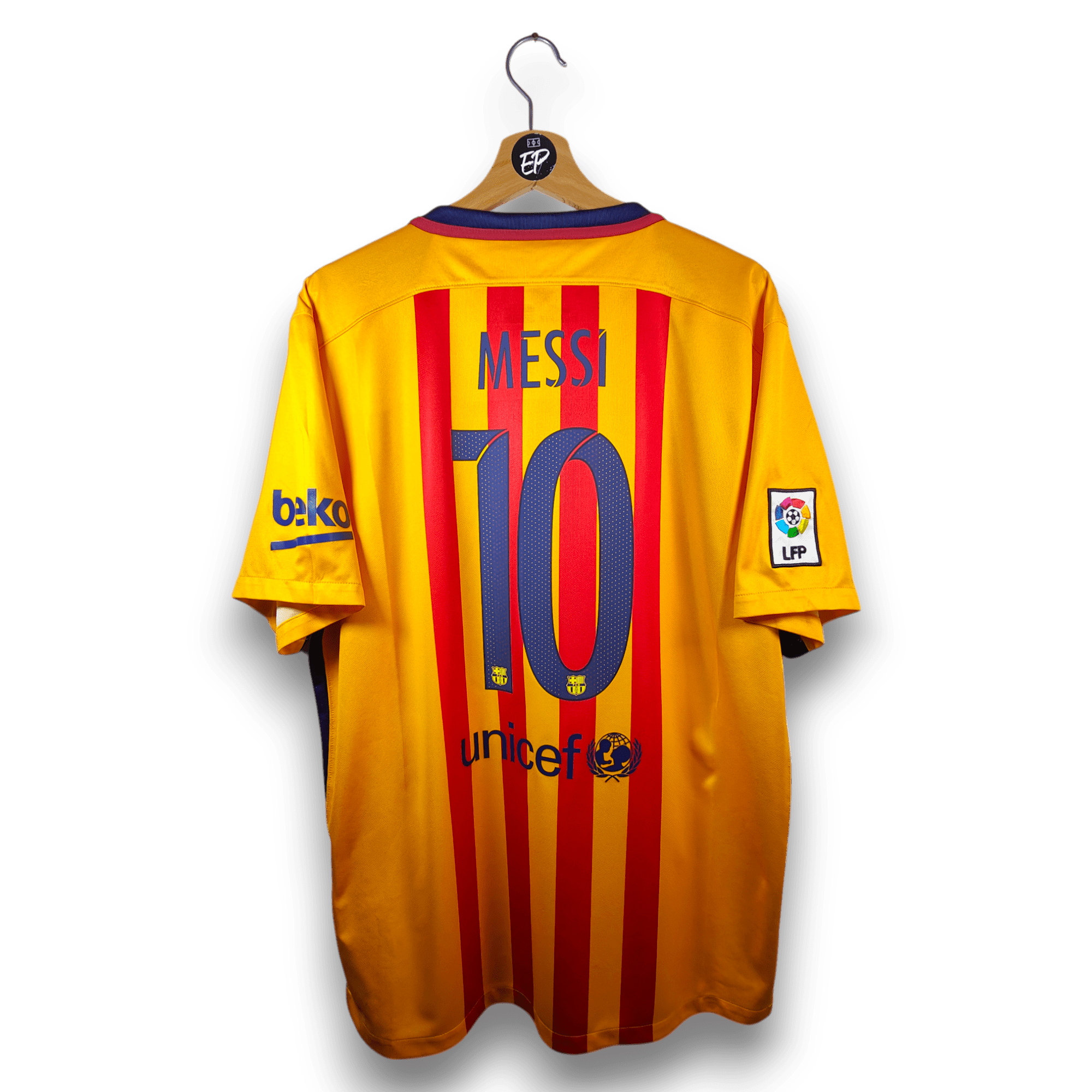 2015 - 16 FC Barcelona Away Shirt Messi 10 - 8/10 - (XL) - Eternal Pitch