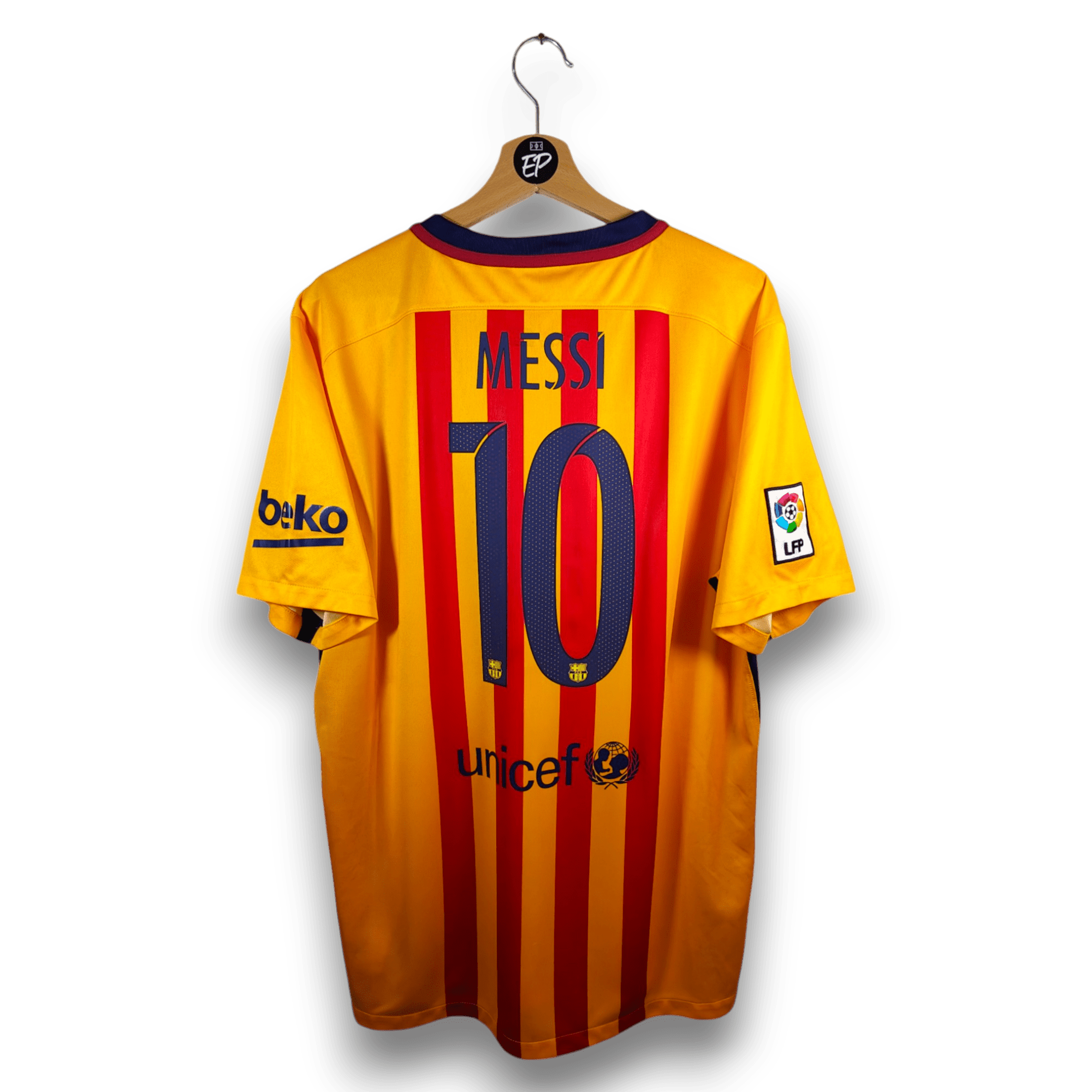 2015 - 16 FC Barcelona Away Shirt Messi 10 (XL) - Eternal Pitch