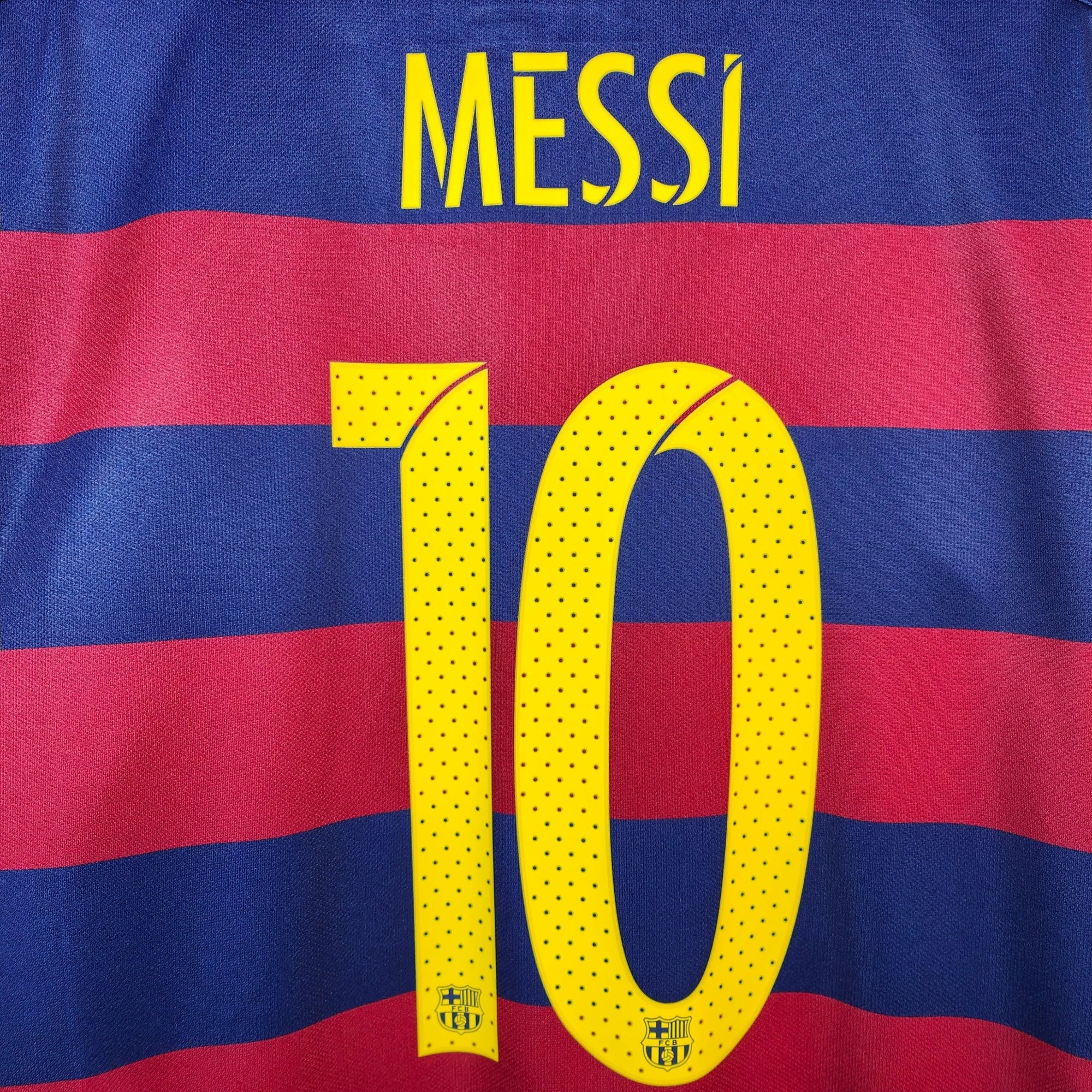 2015 - 16 FC Barcelona Home Shirt Messi 10 - 9.5/10 - (XL) - Eternal Pitch