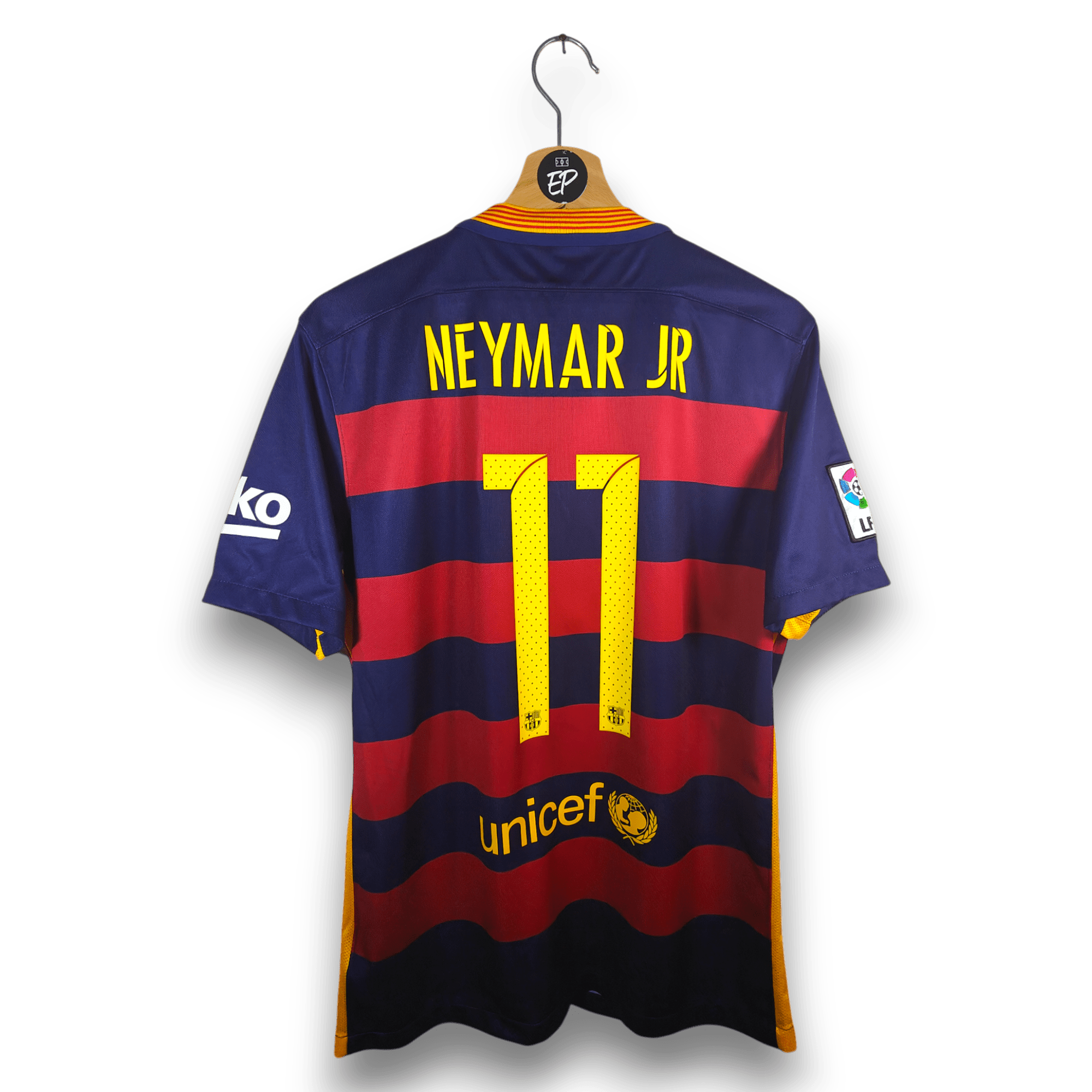 2015 - 16 FC Barcelona Home Shirt Neymar 11 - 9.5/10 - (M) - Eternal Pitch