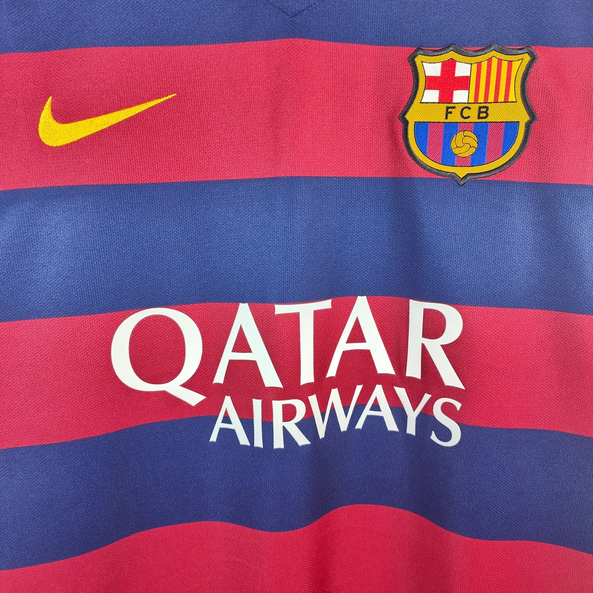 2015 - 16 FC Barcelona Home Shirt Neymar 11 - 9.5/10 - (M) - Eternal Pitch
