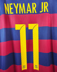 2015 - 16 FC Barcelona Home Shirt Neymar 11 (L) - Eternal Pitch