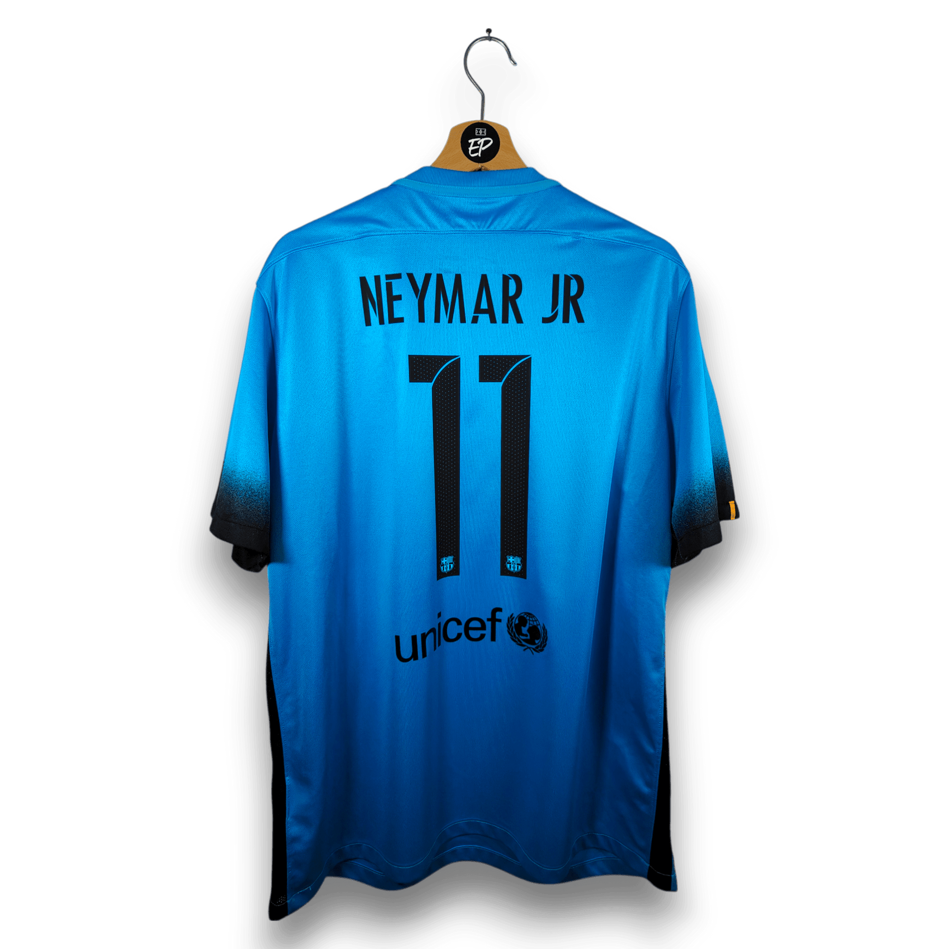 FC Barcelona NEYMAR JR 11番 2015-16 新品未使用 Neymar Jr 11 FC Barcelona 2015 Nike Final Champions League