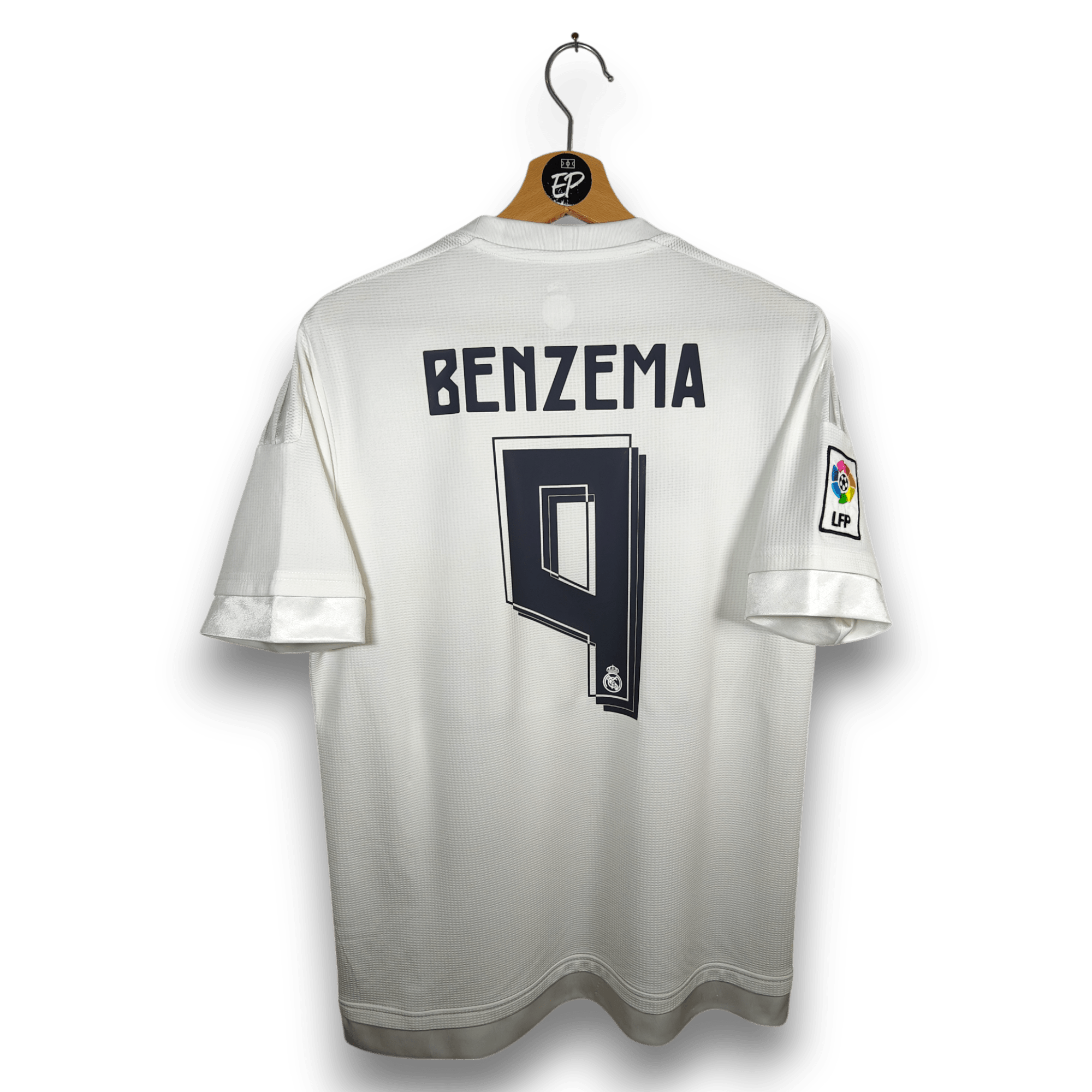 2015 - 16 Real Madrid Home Shirt Benzema 9 - 8/10 - (M) - Eternal Pitch