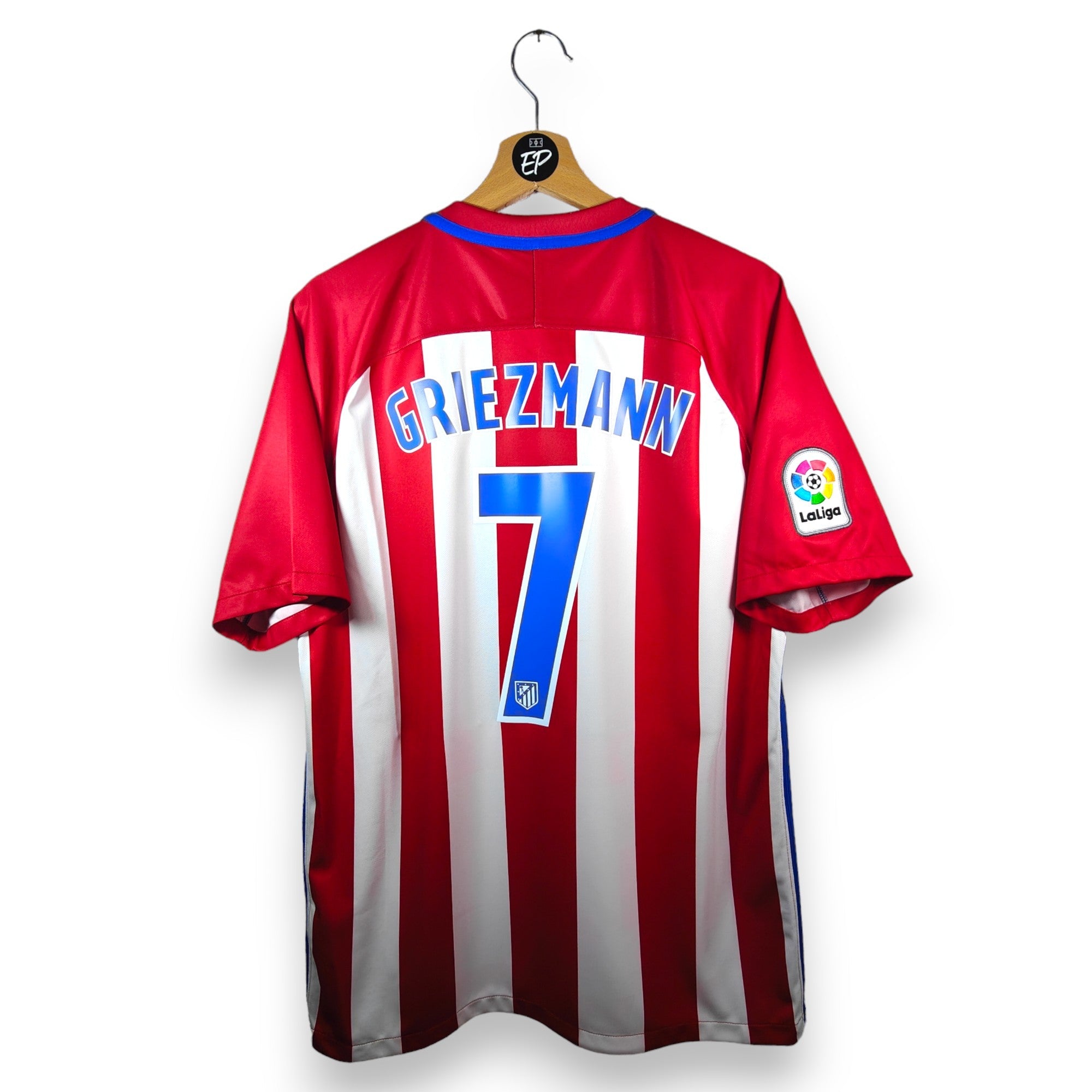 2016 - 17 Atletico Madrid Home Shirt Griezmann 7 (L) - Eternal Pitch