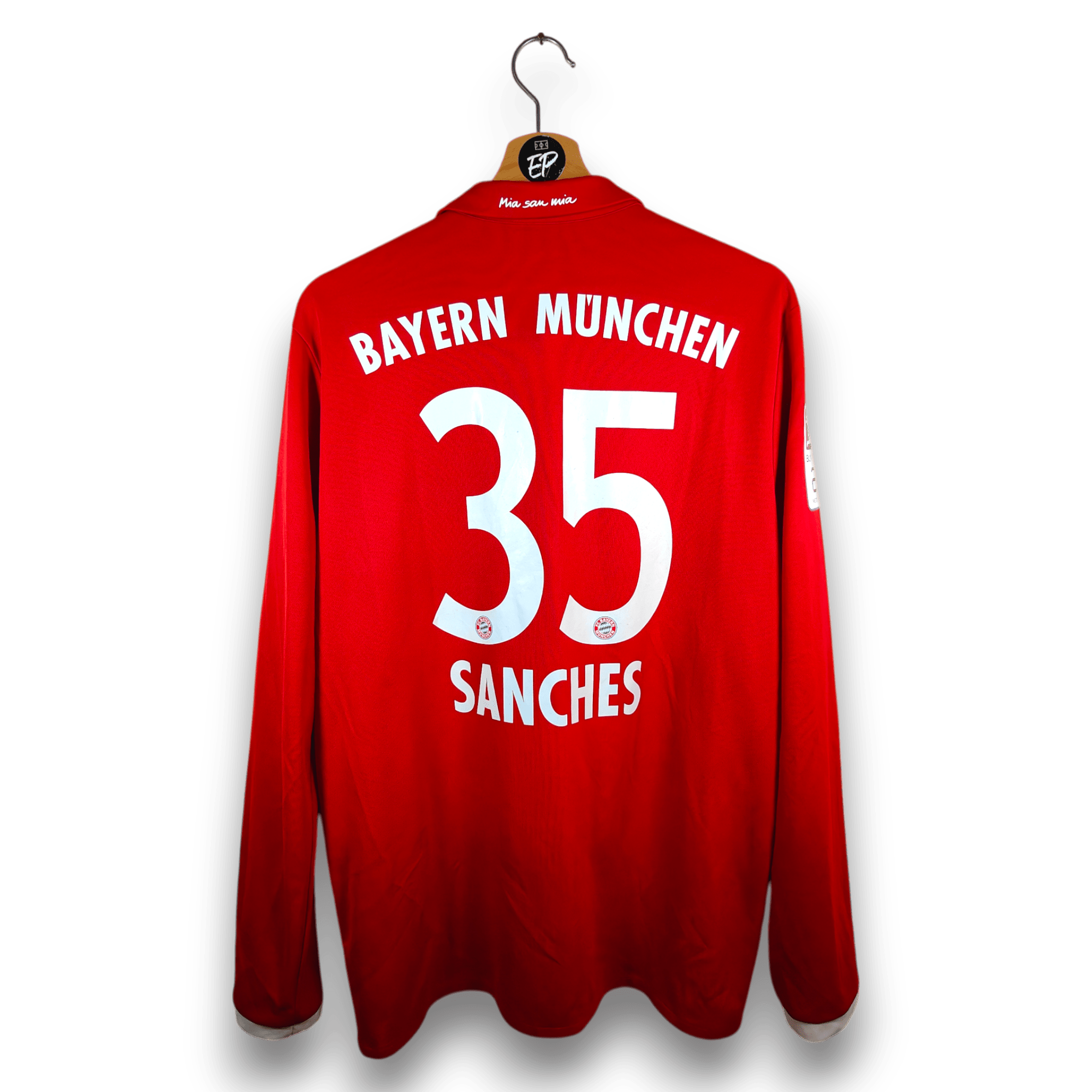 2016 - 17 Bayern Munich Home Shirt LS Sanches 35 - 8.5/10 - (L) - Eternal Pitch