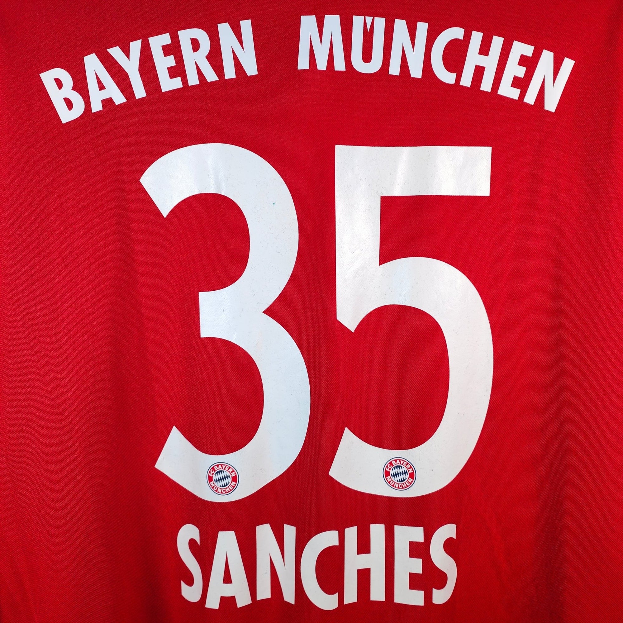 2016 - 17 Bayern Munich Home Shirt LS Sanches 35 - 8.5/10 - (L) - Eternal Pitch