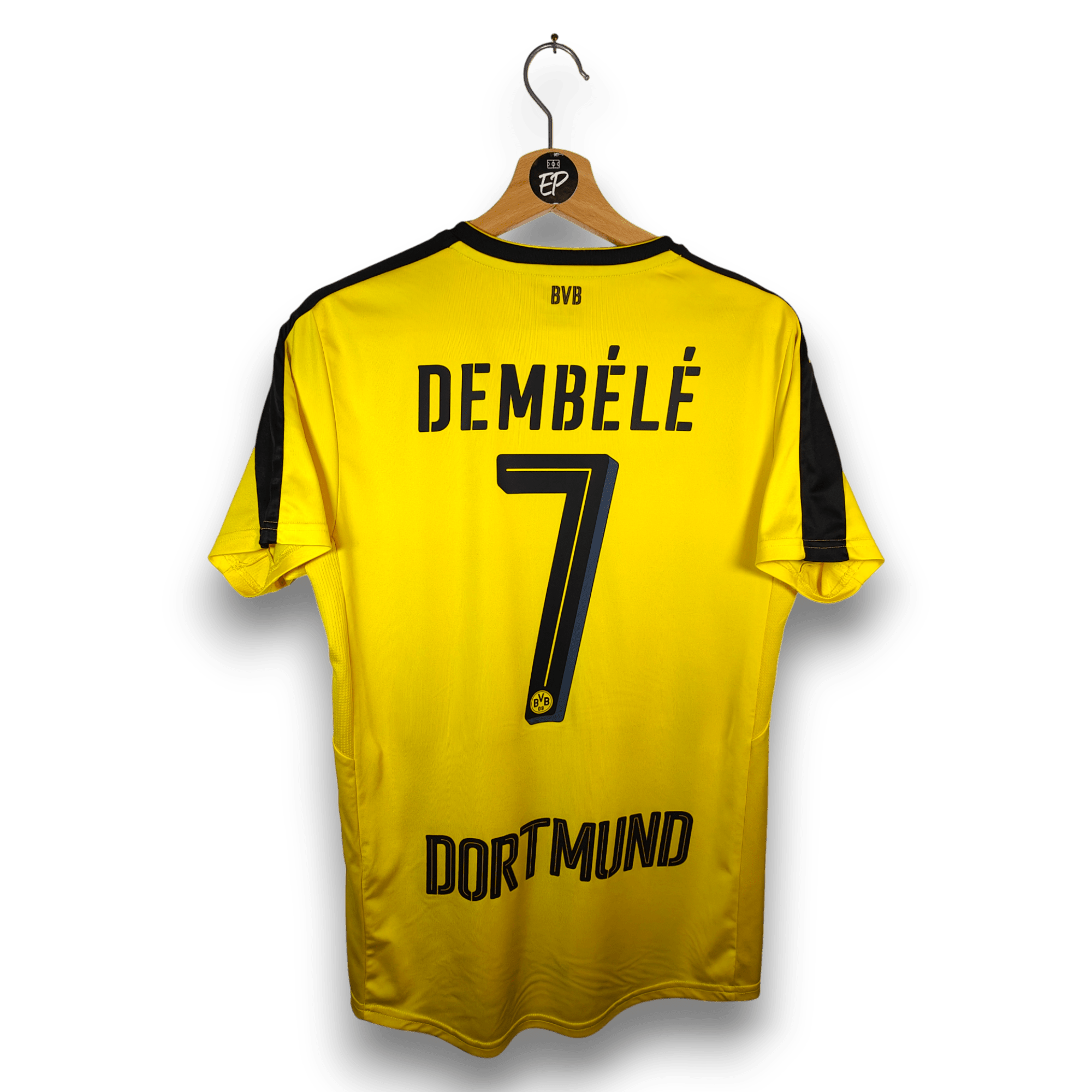 2016 - 17 Dortmund Home Shirt Dembélé 7 - 9.5/10 - (S) - Eternal Pitch