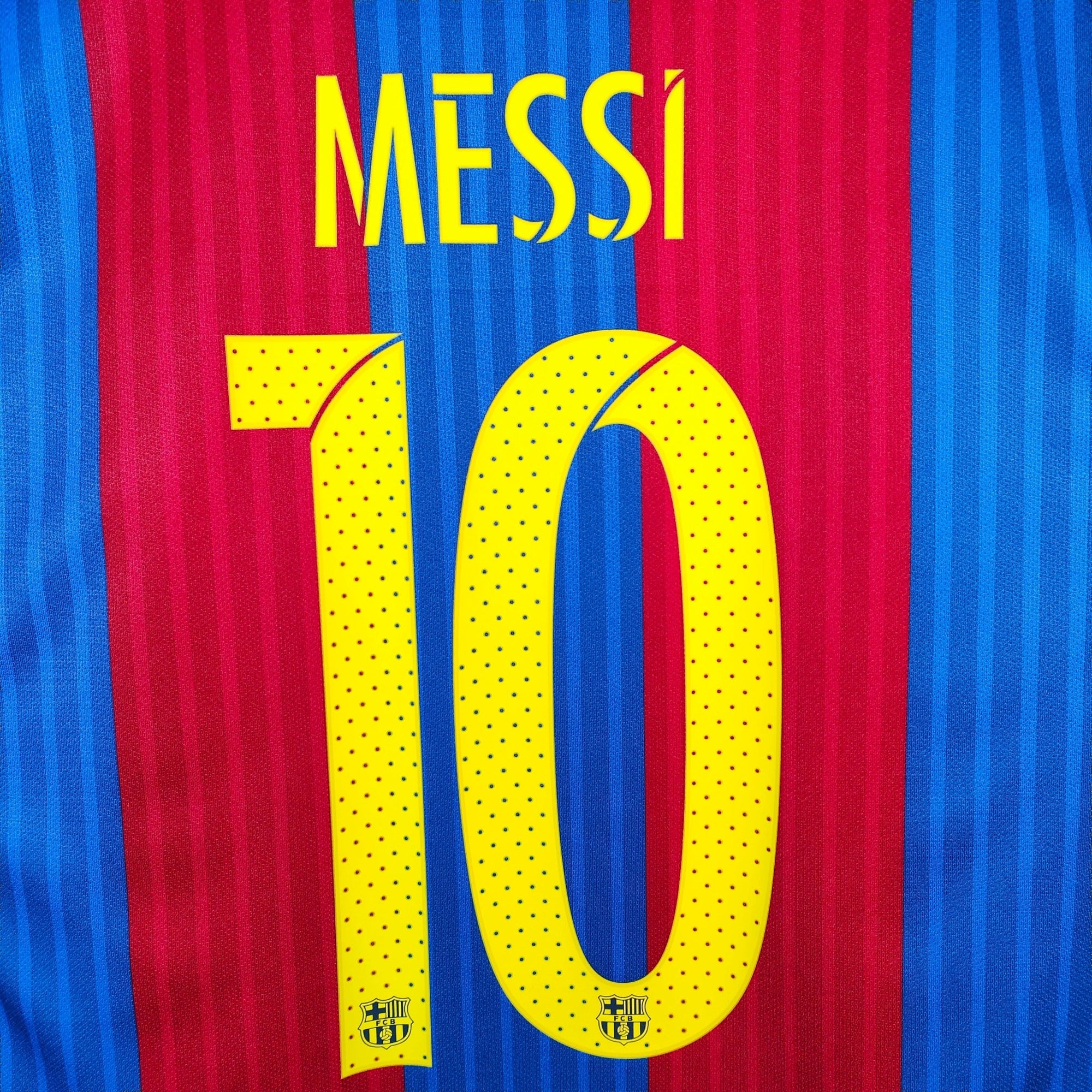 2016 - 17 FC Barcelona Home Shirt LS Messi 10 - 9.5/10 - (L) - Eternal Pitch
