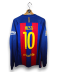 2016 - 17 FC Barcelona Home Shirt LS Messi 10 - 9.5/10 - (L) - Eternal Pitch