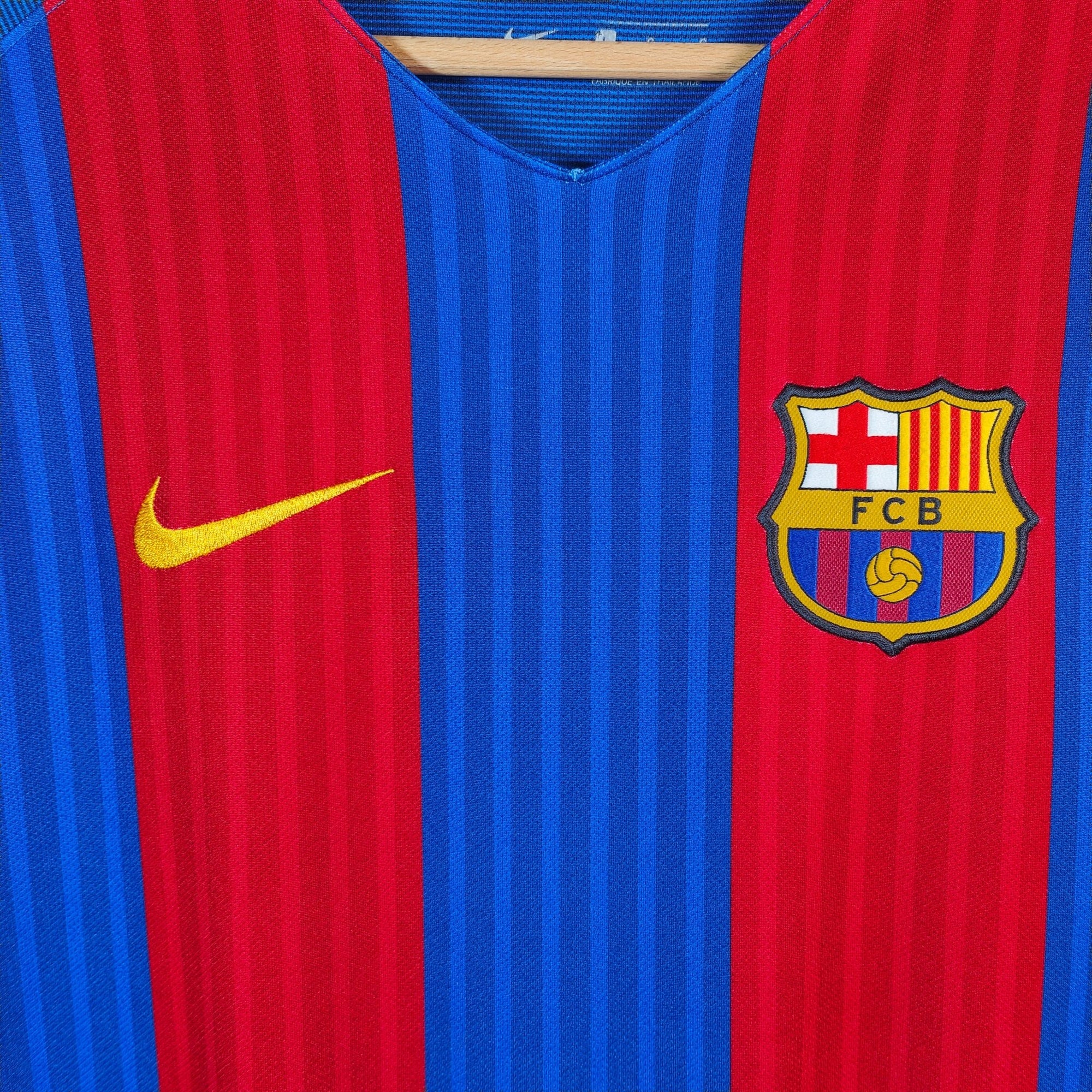 2016 - 17 FC Barcelona Home Shirt LS Messi 10 - 9.5/10 - (L) - Eternal Pitch