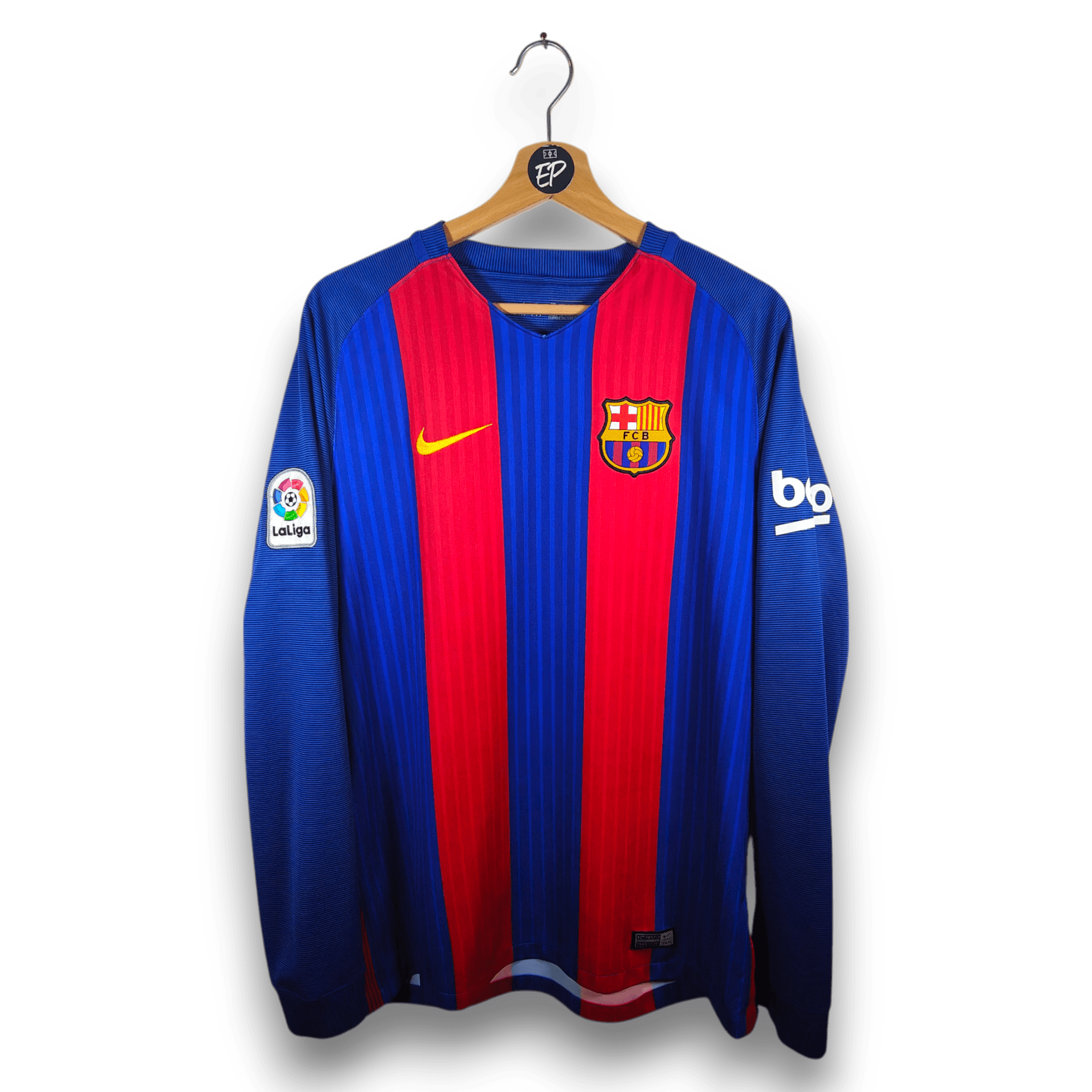 2016 - 17 FC Barcelona Home Shirt LS Messi 10 - 9.5/10 - (L) - Eternal Pitch
