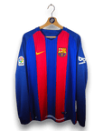 2016 - 17 FC Barcelona Home Shirt LS Messi 10 - 9.5/10 - (L) - Eternal Pitch