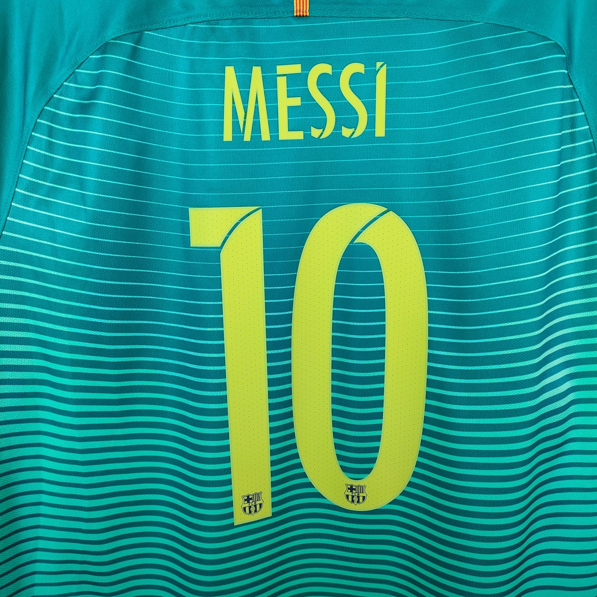 2016-17 FC Barcelona Third Shirt Messi #10 - 9/10 - (XL) – 776854