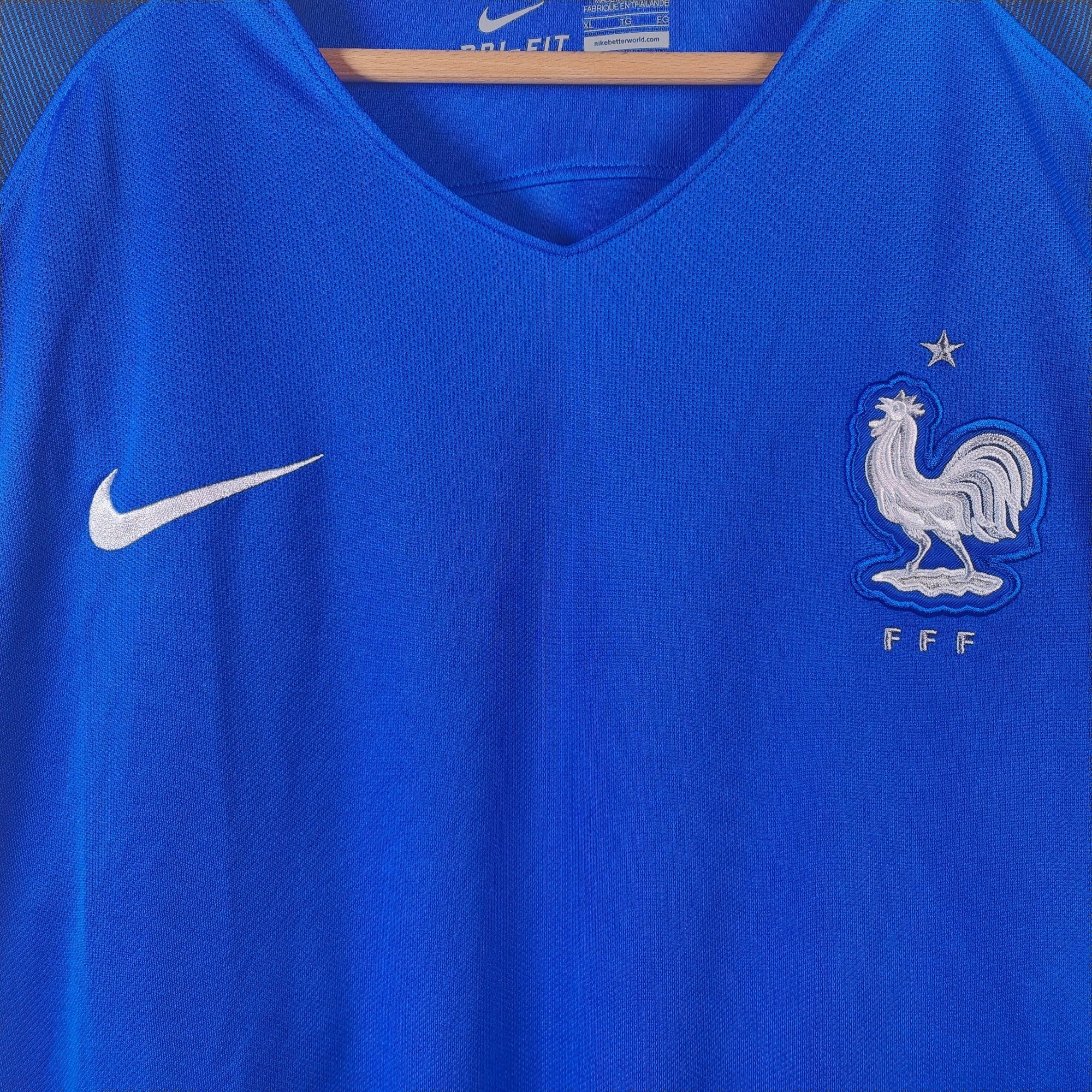 2016 - 17 France Home Shirt - 9.5/10 - (XL) - Eternal Pitch