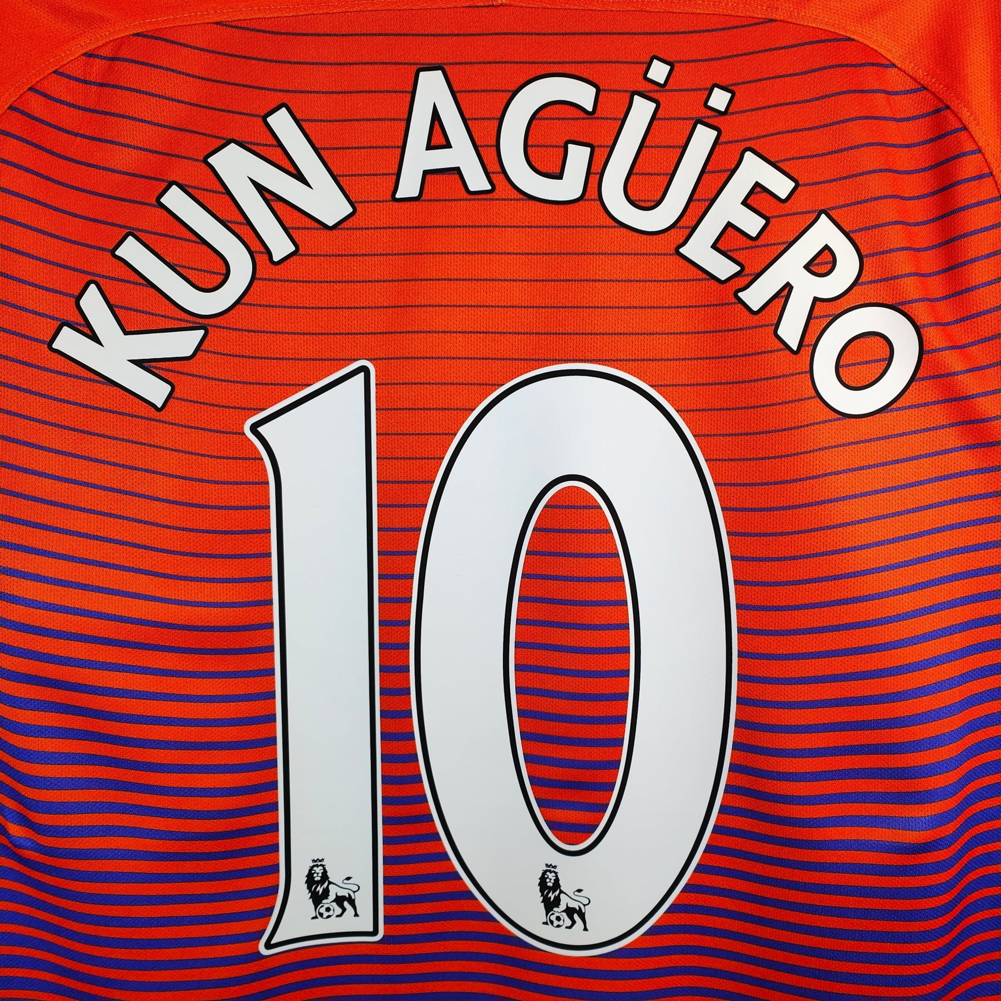 2016 - 17 Manchester City Third Shirt Aguero 10 - 8.5/10 - (L) - Eternal Pitch
