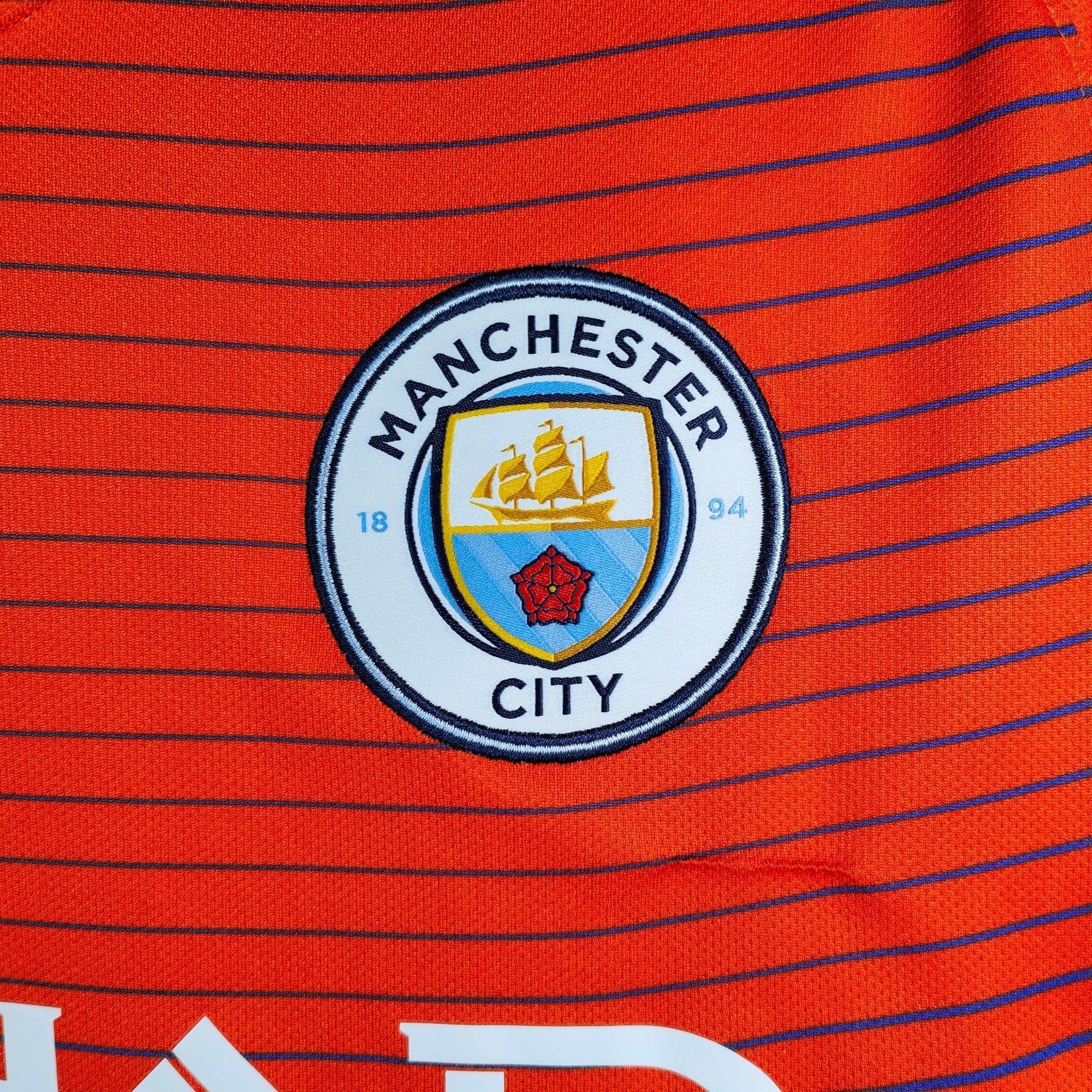 2016 - 17 Manchester City Third Shirt Aguero 10 - 8.5/10 - (L) - Eternal Pitch