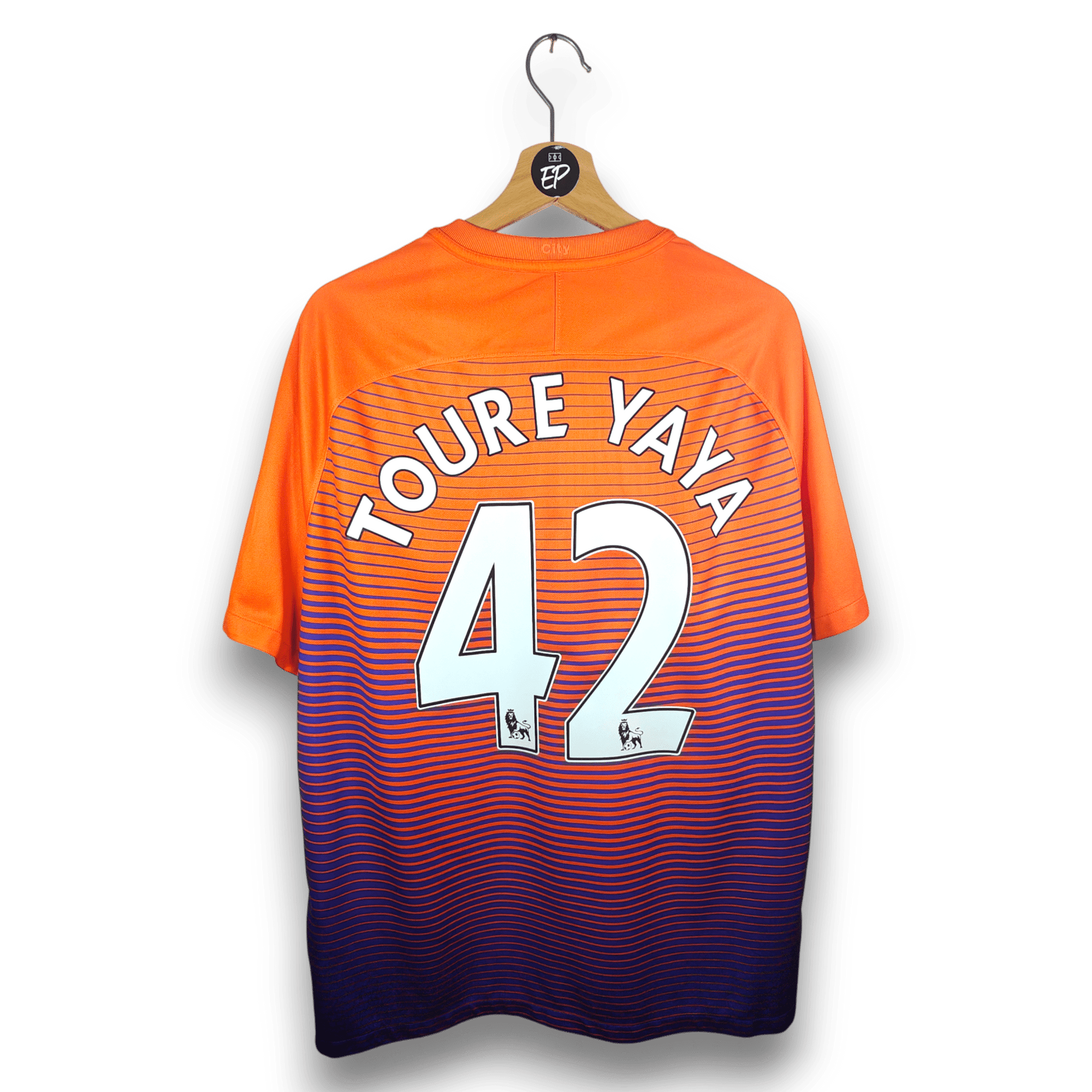 2016 - 17 Manchester City Third Shirt Toure Yaya 42 - 9/10 - (XL) - Eternal Pitch