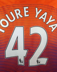 2016 - 17 Manchester City Third Shirt Toure Yaya 42 - 9/10 - (XL) - Eternal Pitch