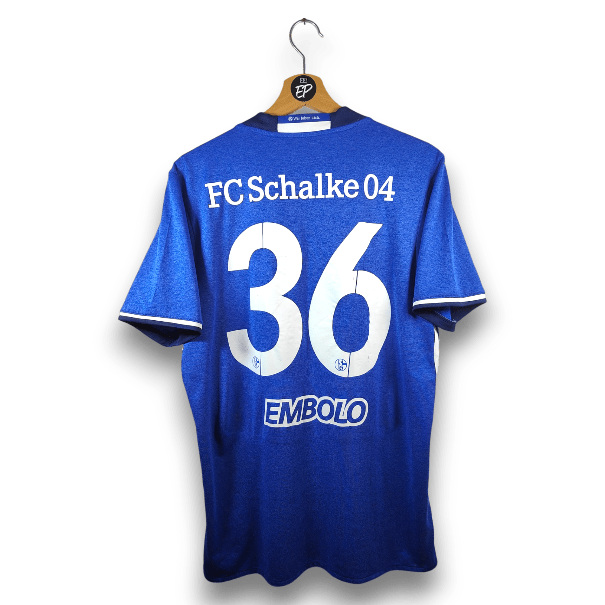 2016 - 17 Schalke 04 Home Shirt Embolo 36 - 8.5/10 - (M) - Eternal Pitch