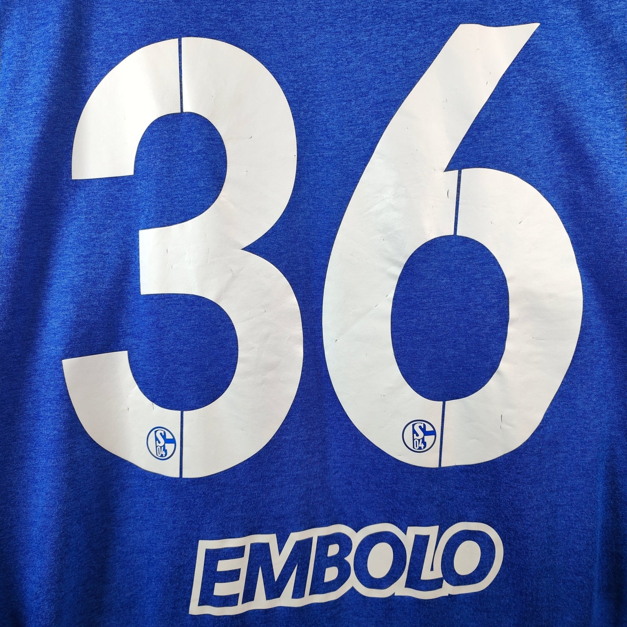 2016 - 17 Schalke 04 Home Shirt Embolo 36 - 8.5/10 - (M) - Eternal Pitch