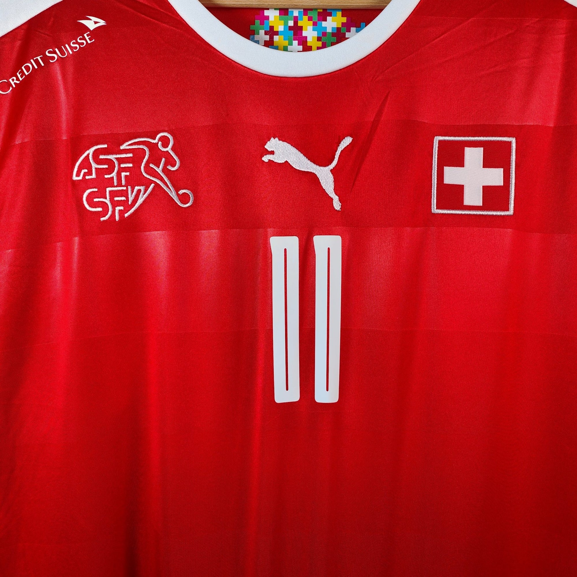 2016 - 17 Switzerland Home Shirt Behrami 11 (L) - Eternal Pitch