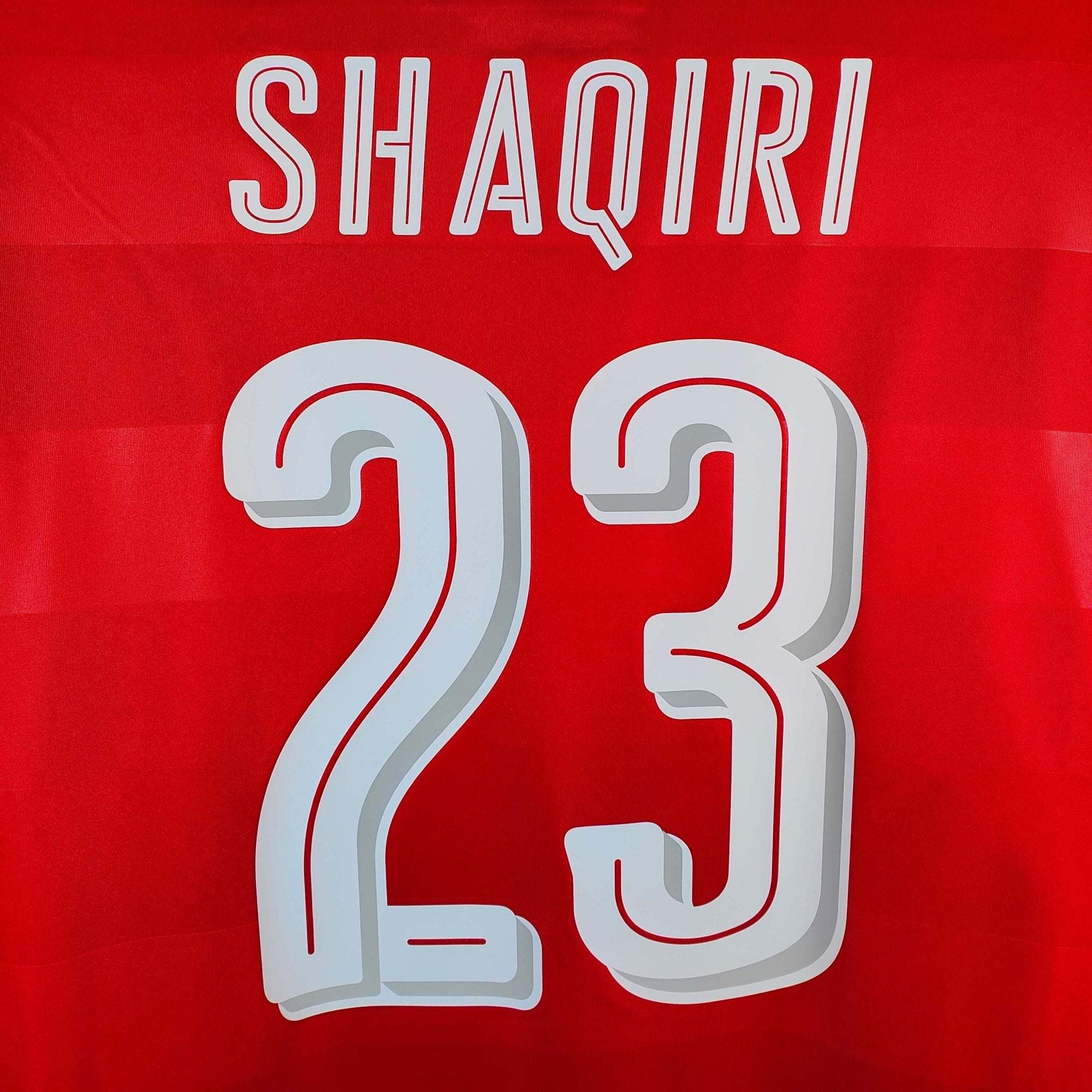 2016 - 17 Switzerland Home Shirt Shaqiri 23 - 9.5/10 - (L) - Eternal Pitch