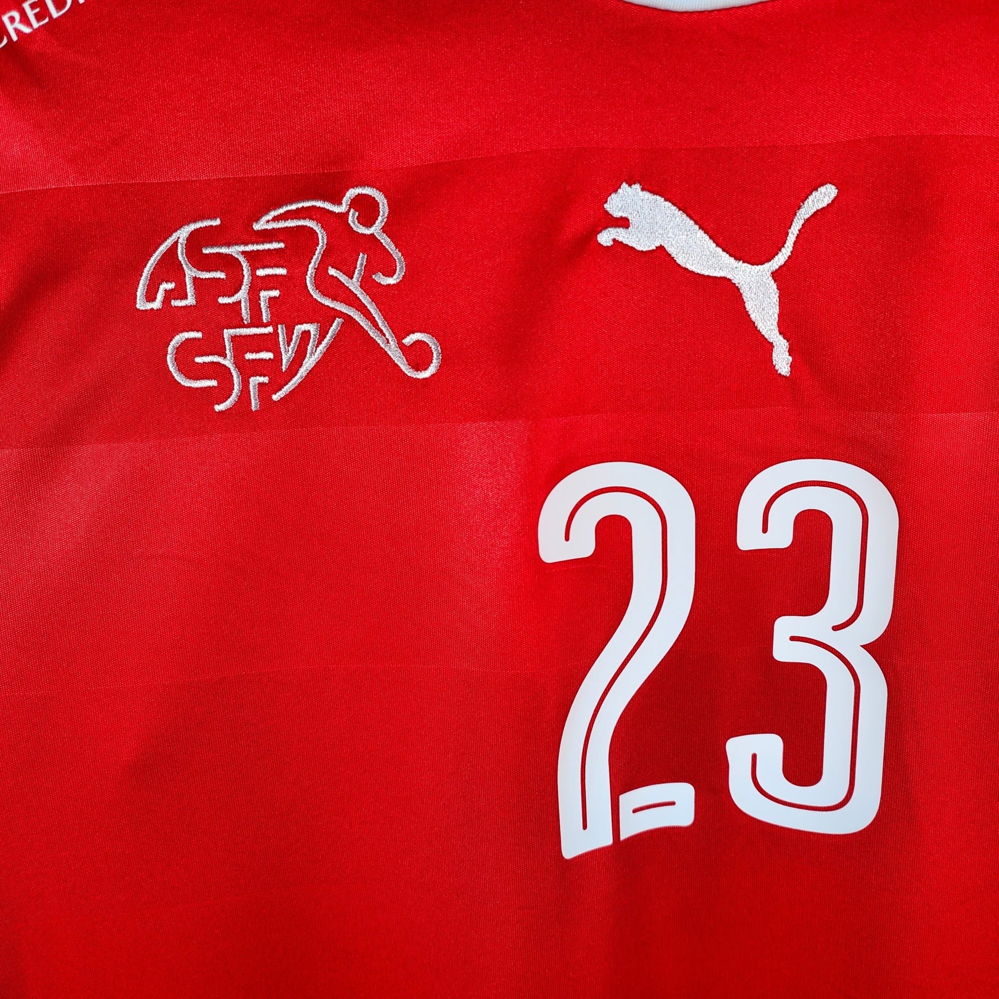 2016 - 17 Switzerland Home Shirt Shaqiri 23 - 9.5/10 - (M) - Eternal Pitch