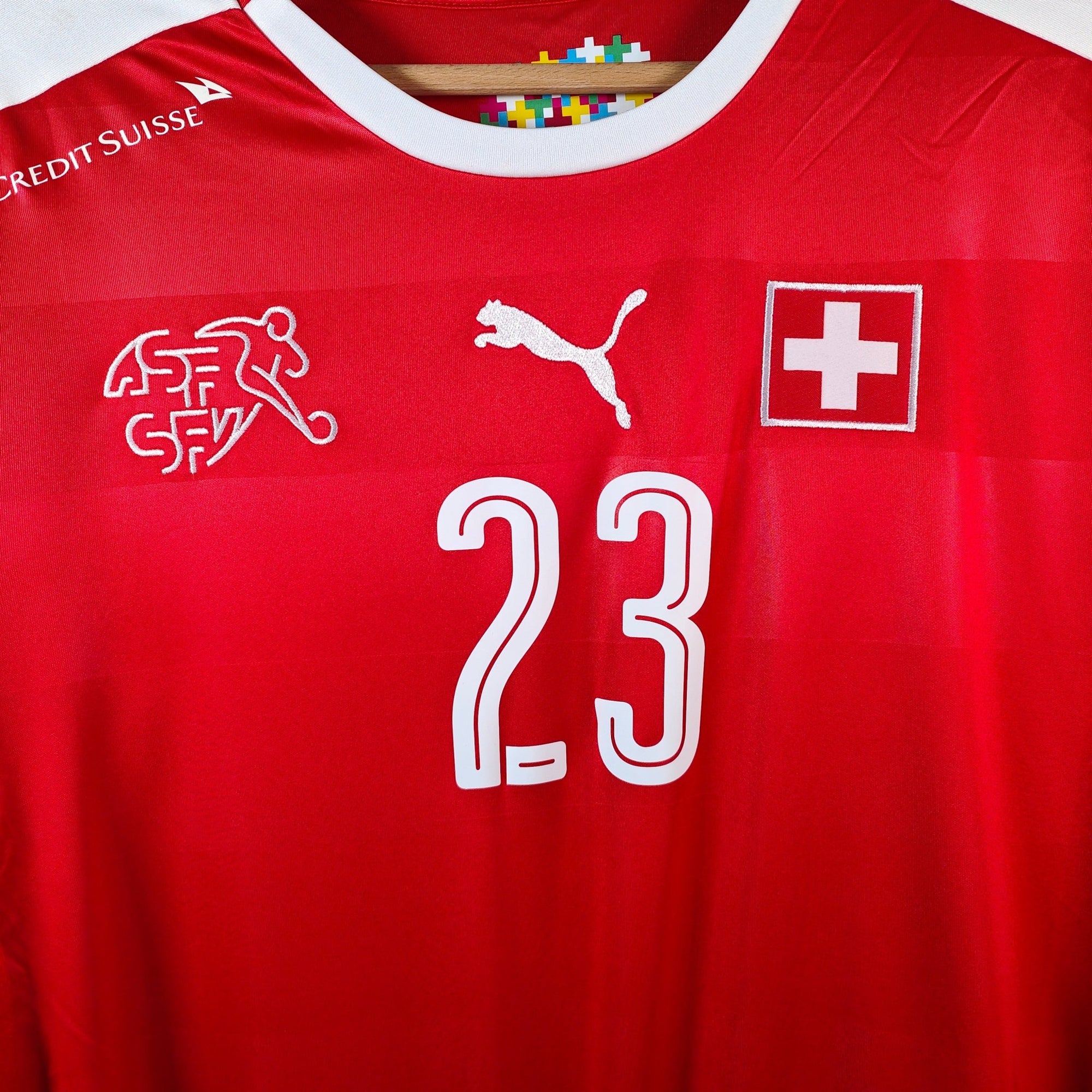 2016 - 17 Switzerland Home Shirt Shaqiri 23 (S) - Eternal Pitch