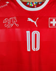 2016 - 17 Switzerland Home Shirt Xhaka 10 - 9/10 - (L) - Eternal Pitch