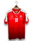 2016 - 17 Switzerland Home Shirt Xhaka 10 - 9/10 - (L) - Eternal Pitch
