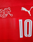 2016 - 17 Switzerland Home Shirt Xhaka 10 - 9/10 - (M) - Eternal Pitch