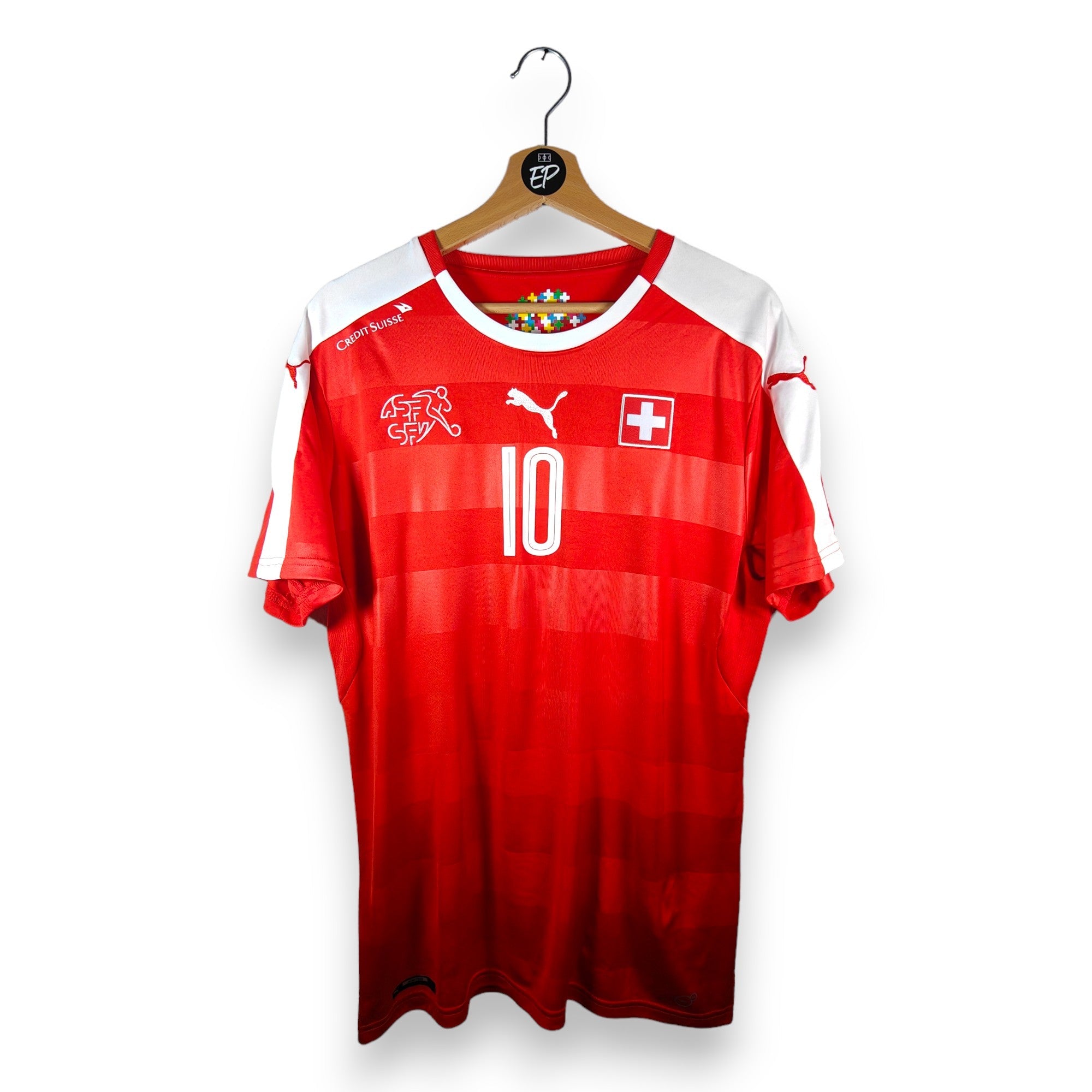 2016 - 17 Switzerland Home Shirt Xhaka 10 (M) - Eternal Pitch