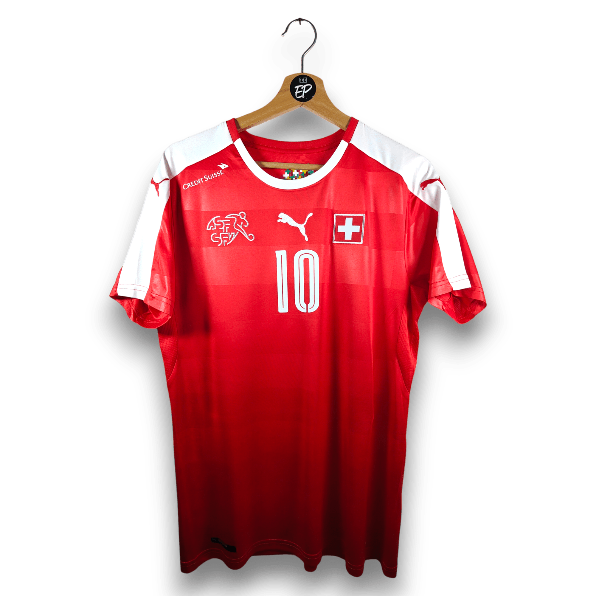2016 - 17 Switzerland Home Shirt Xhaka 10 (S) - Eternal Pitch