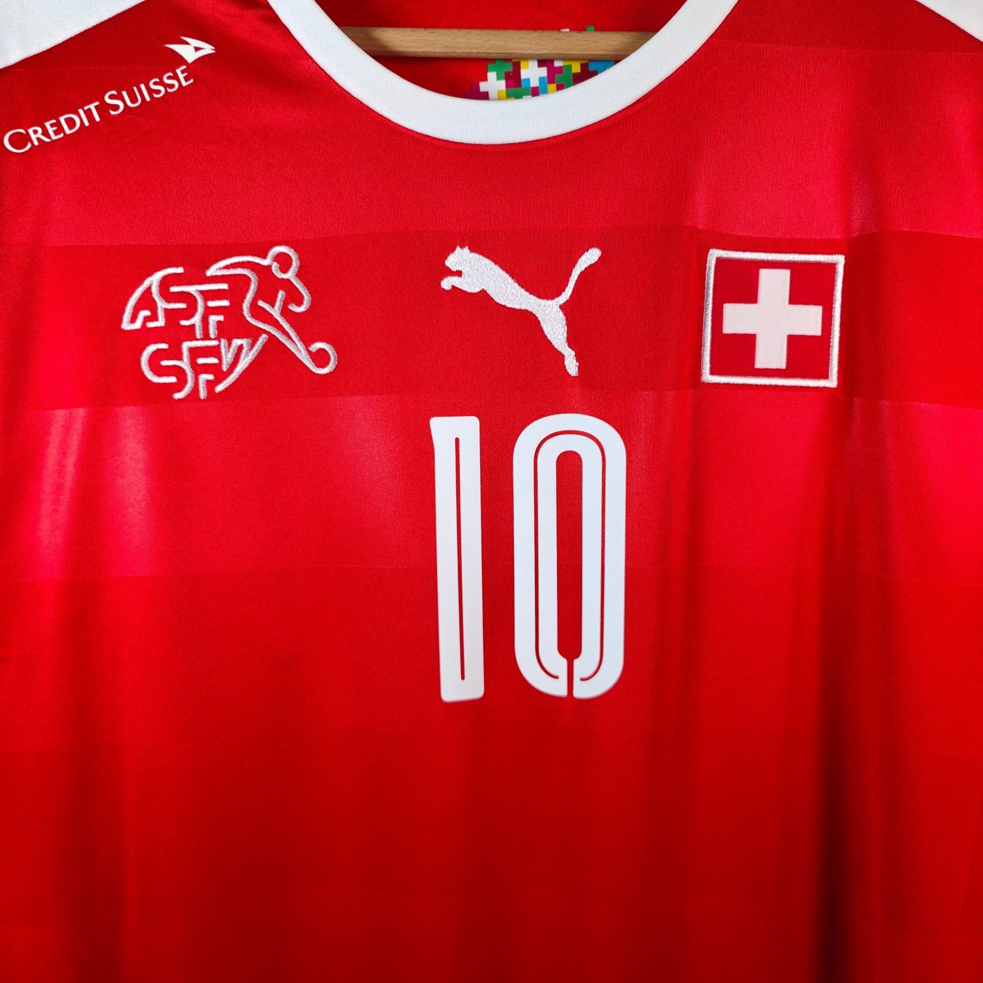 2016 - 17 Switzerland Home Shirt Xhaka 10 (S) - Eternal Pitch