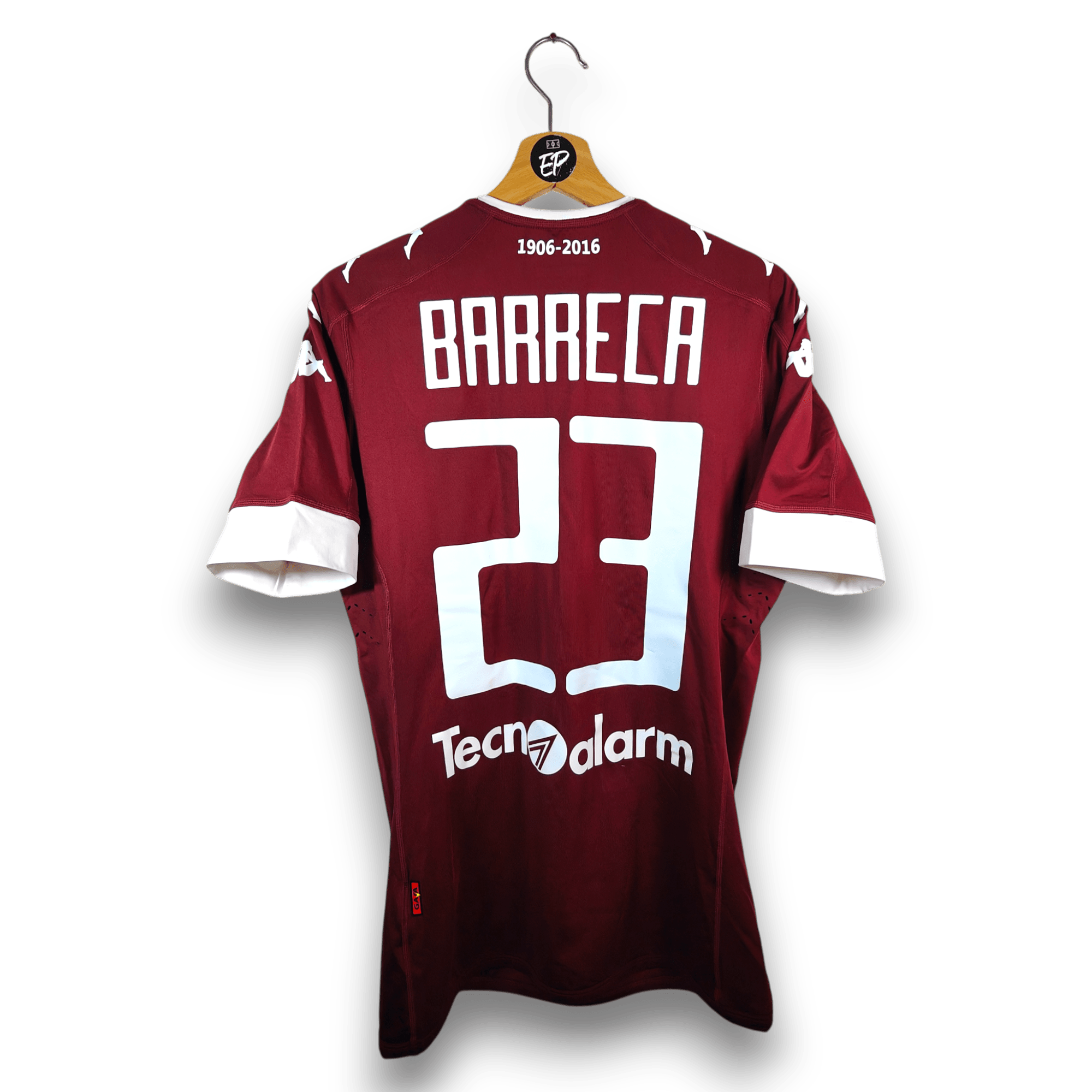 2016 - 17 Torino Player Version Home Shirt Barreca 23 - 9.5/10 - (L) - Eternal Pitch