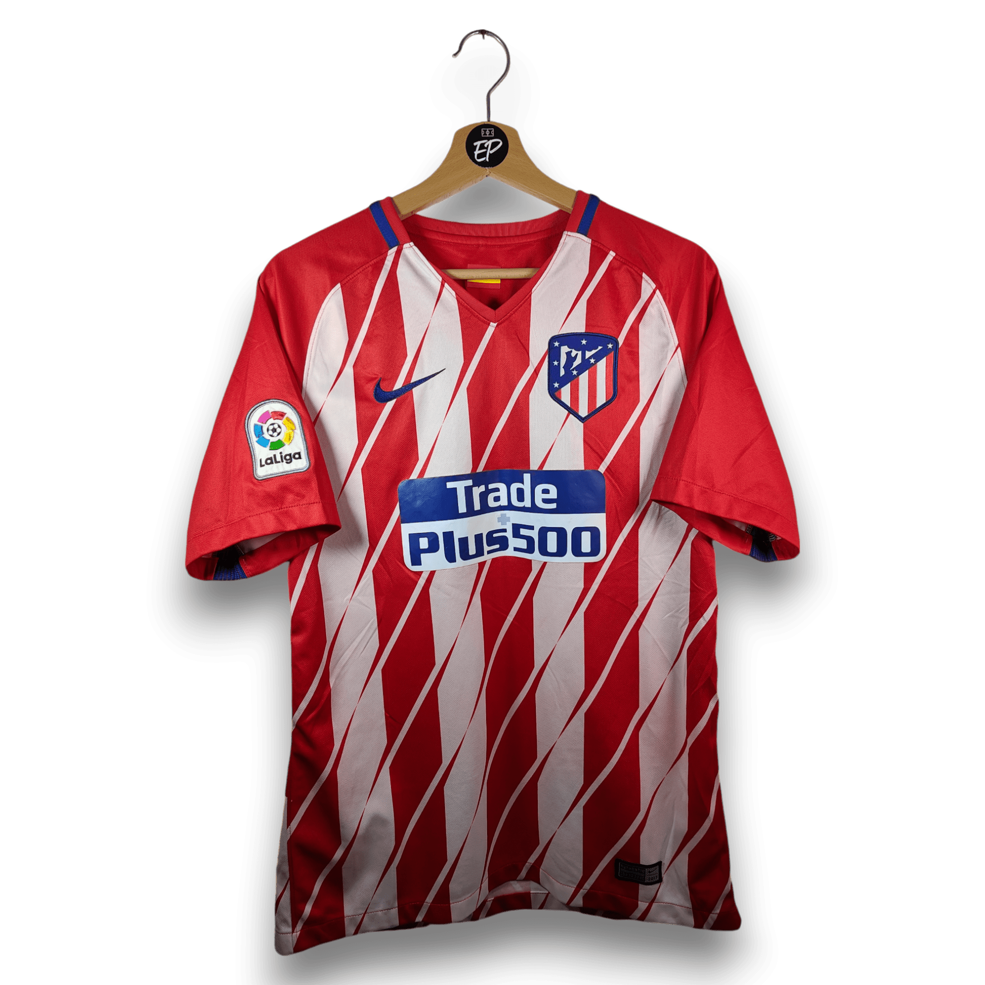 2017 - 18 Atletico Madrid Home Shirt - 8.5/10 - (M) - Eternal Pitch
