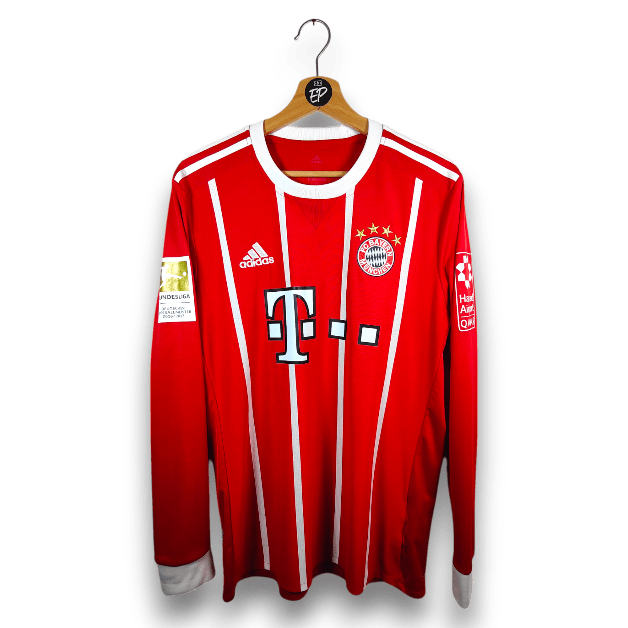 2017 - 18 Bayern Munich Home Shirt LS Lewandowski 9 - 9/10 - (M) - Eternal Pitch