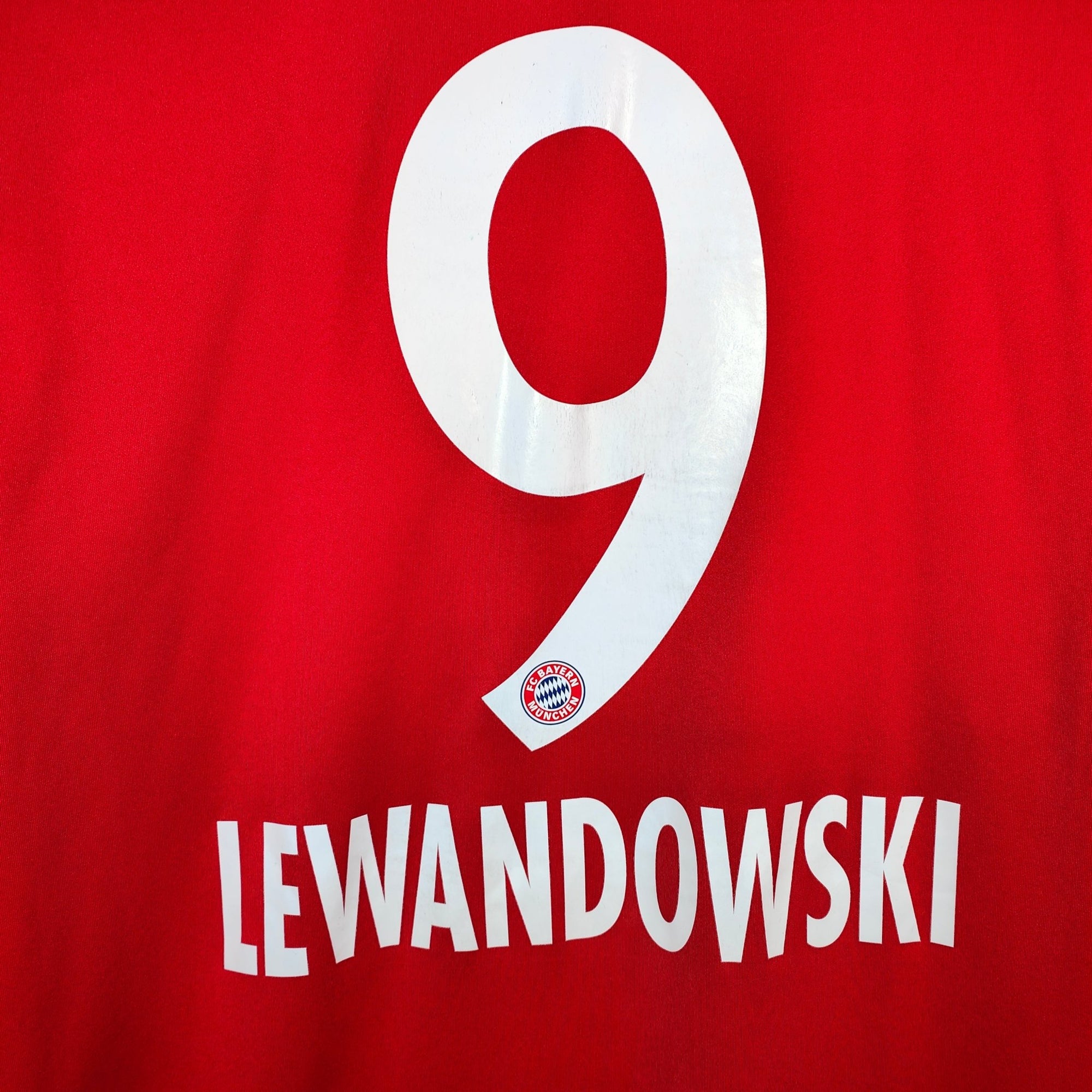 2017 - 18 Bayern Munich Home Shirt LS Lewandowski 9 - 9/10 - (M) - Eternal Pitch