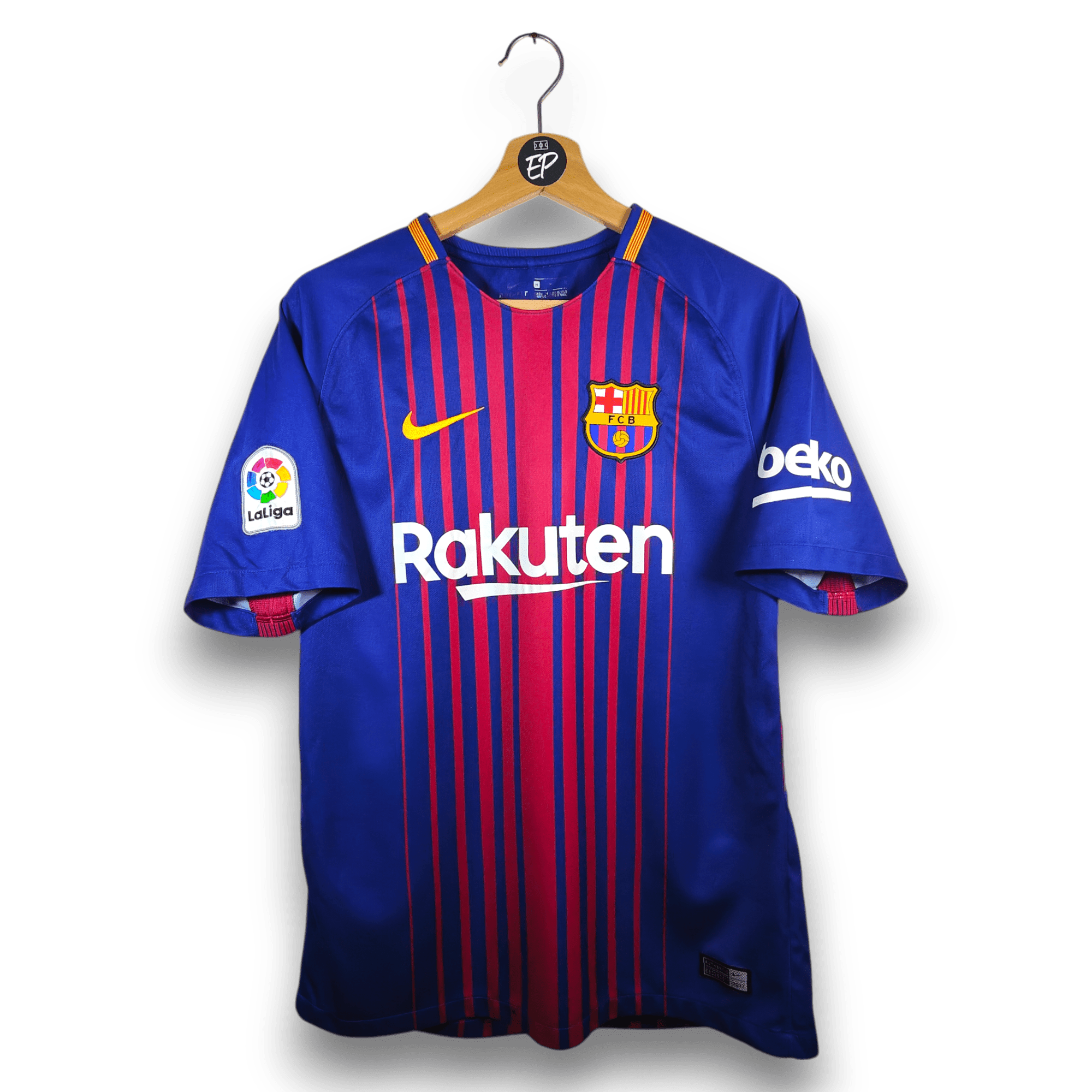 2017 - 18 FC Barcelona Home Shirt Messi 10 - 9/10 - (M) - Eternal Pitch