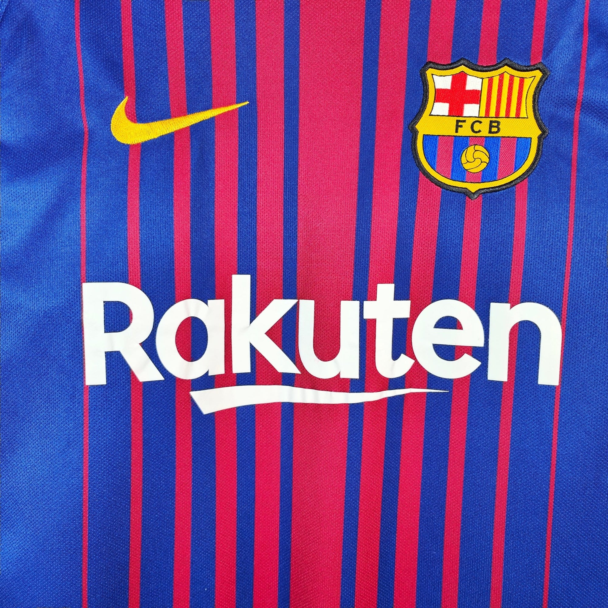2017 - 18 FC Barcelona Home Shirt Messi 10 - 9/10 - (M) - Eternal Pitch