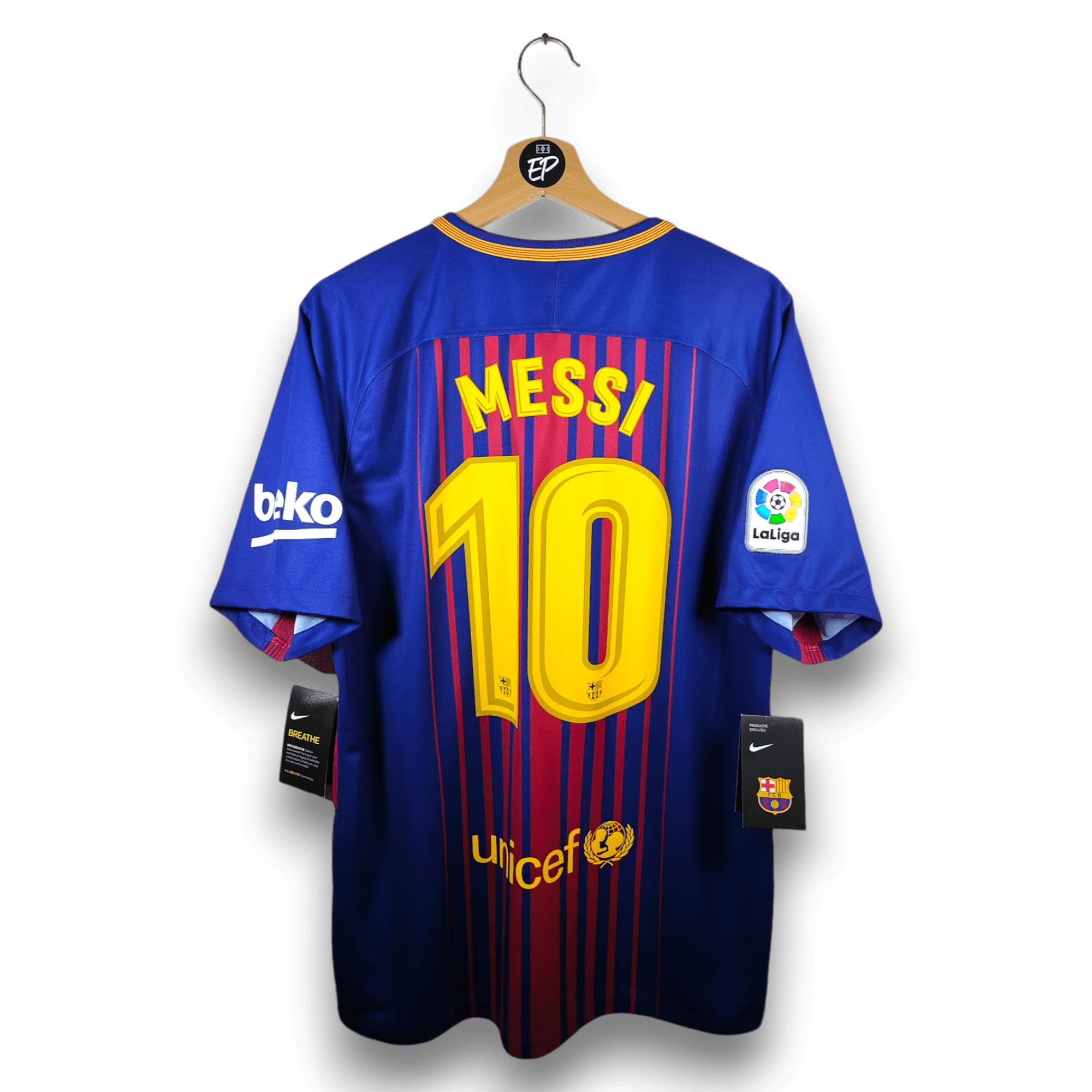 2017 - 18 FC Barcelona Home Shirt Messi 10 (L) - Eternal Pitch
