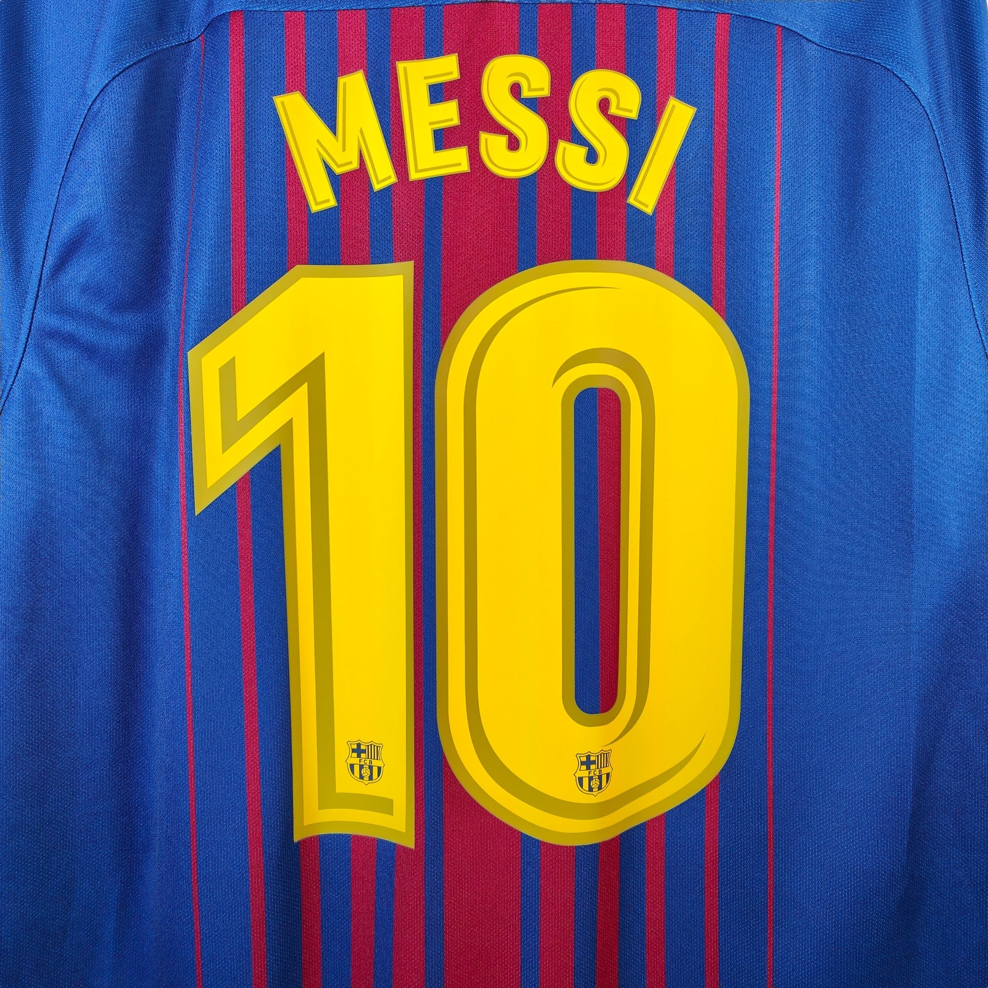 2017-18 FC Barcelona Home Shirt Messi #10 (L) – Eternal Pitch