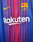 2017 - 18 FC Barcelona Home Shirt Messi 10 (L) - Eternal Pitch