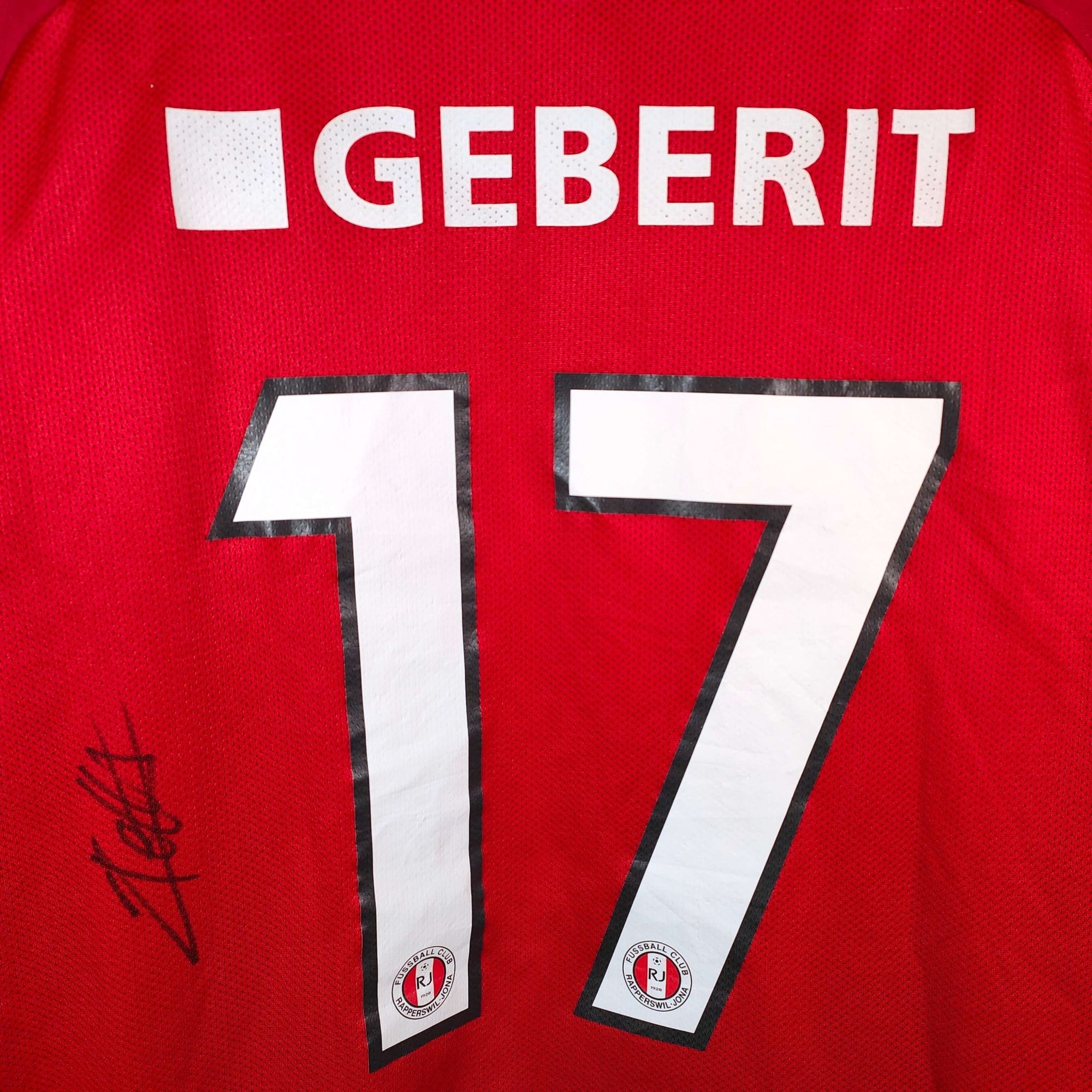 2017 - 18 FC Rapperswil - Jona Signed Home Shirt Teixeira 17 - 9/10 - (XL) - Eternal Pitch