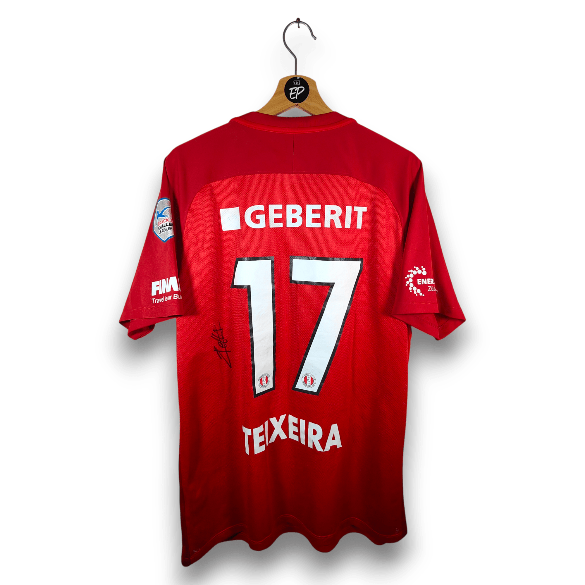 2017 - 18 FC Rapperswil - Jona Signed Home Shirt Teixeira 17 - 9/10 - (XL) - Eternal Pitch