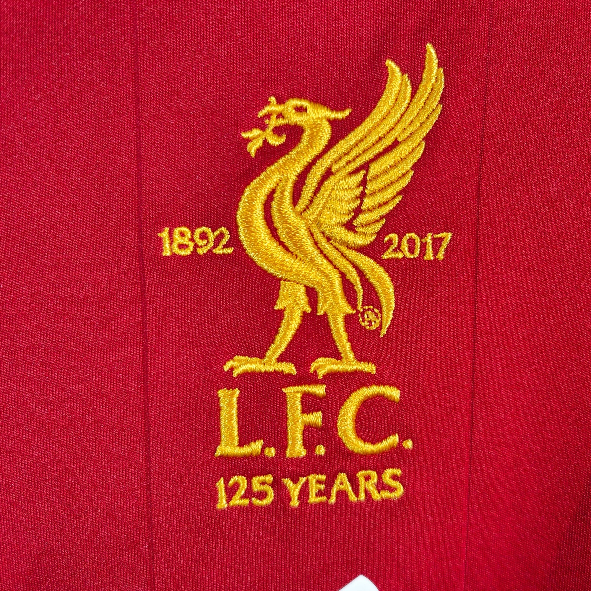 2017 - 18 Liverpool Home Shirt Salah &quot;125 years&quot; 11 - 7.5/10 - (M) - Eternal Pitch