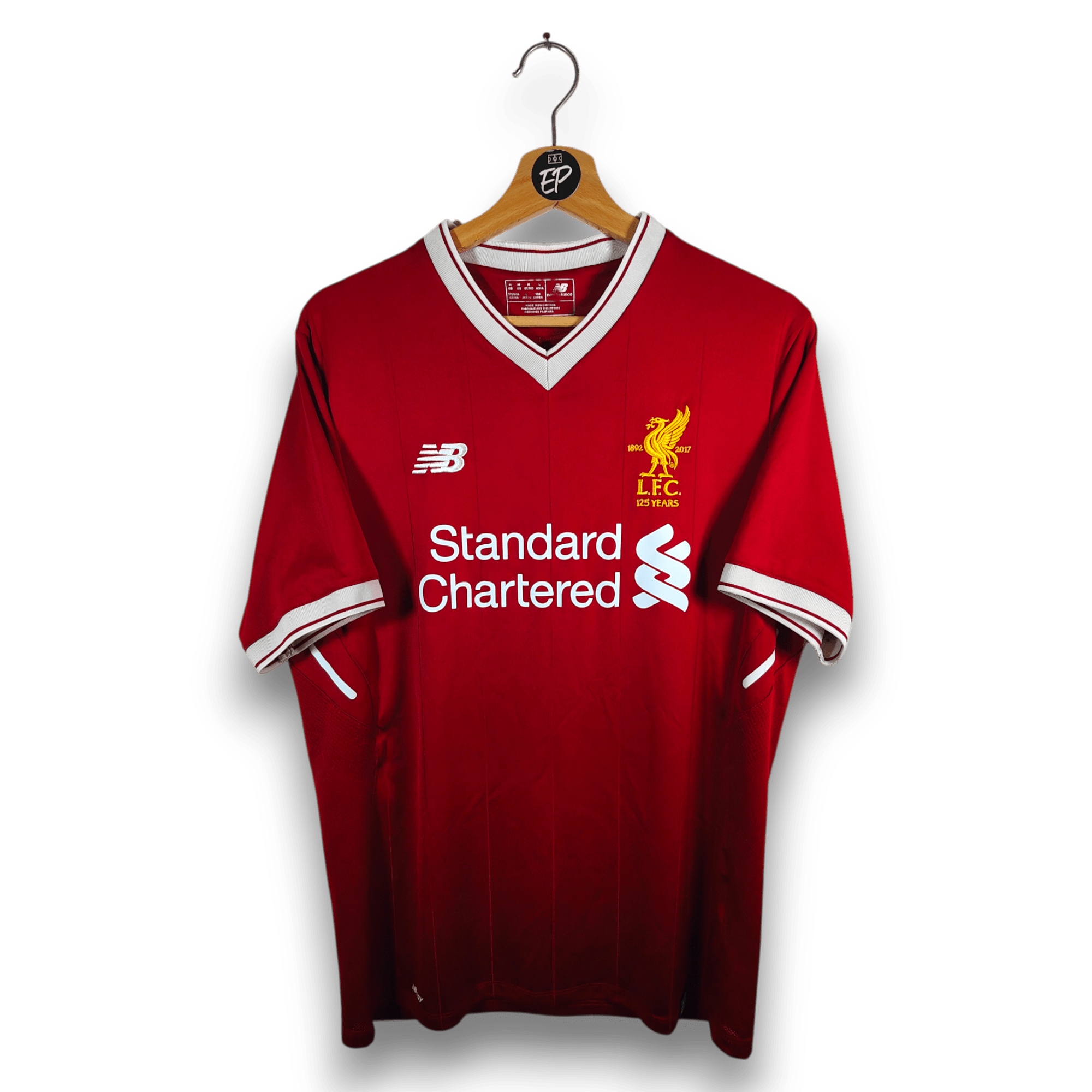 2017 - 18 Liverpool Home Shirt Salah "125 years" 11 - 7.5/10 - (M) - Eternal Pitch