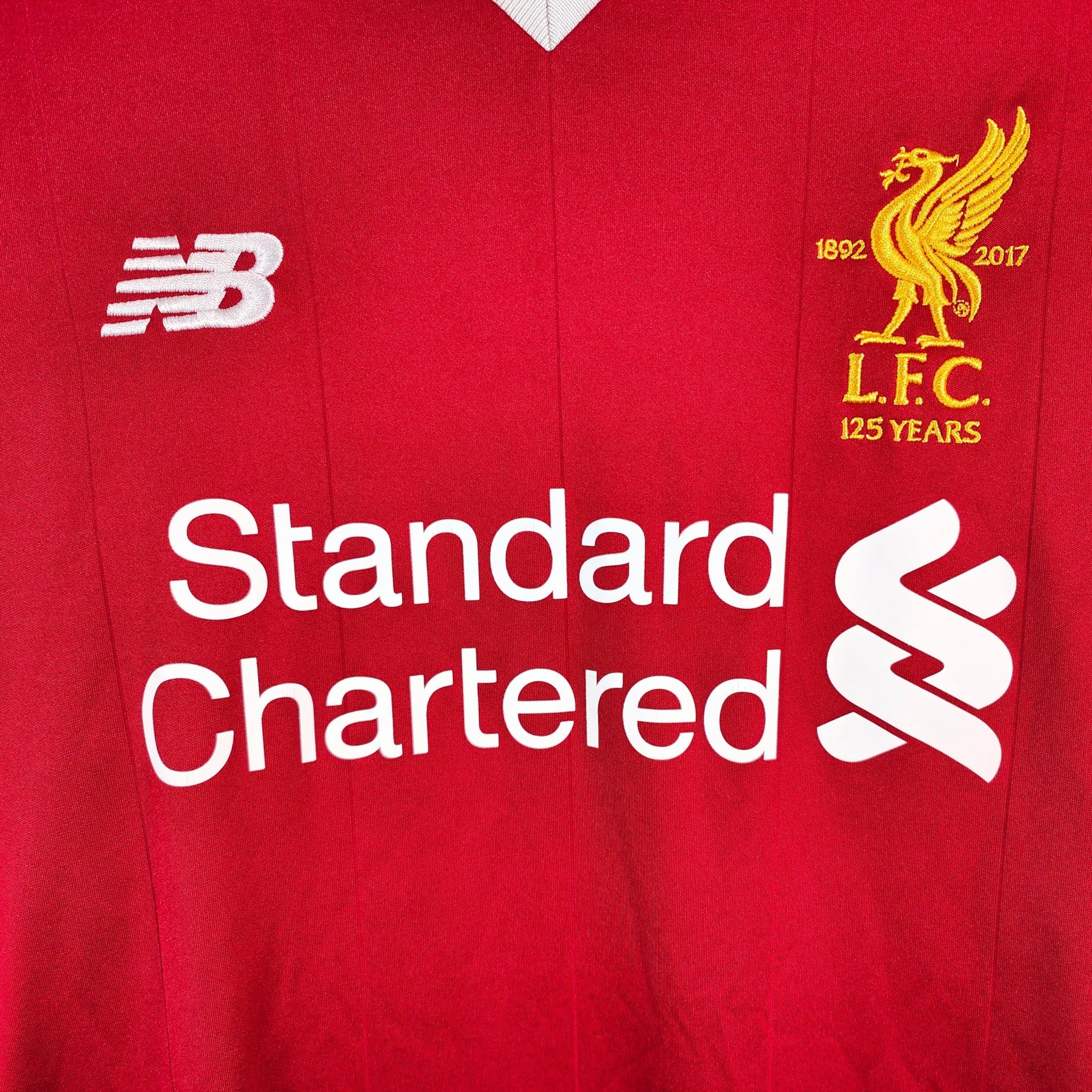 2017 - 18 Liverpool Home Shirt Salah "125 years" 11 - 7.5/10 - (M) - Eternal Pitch
